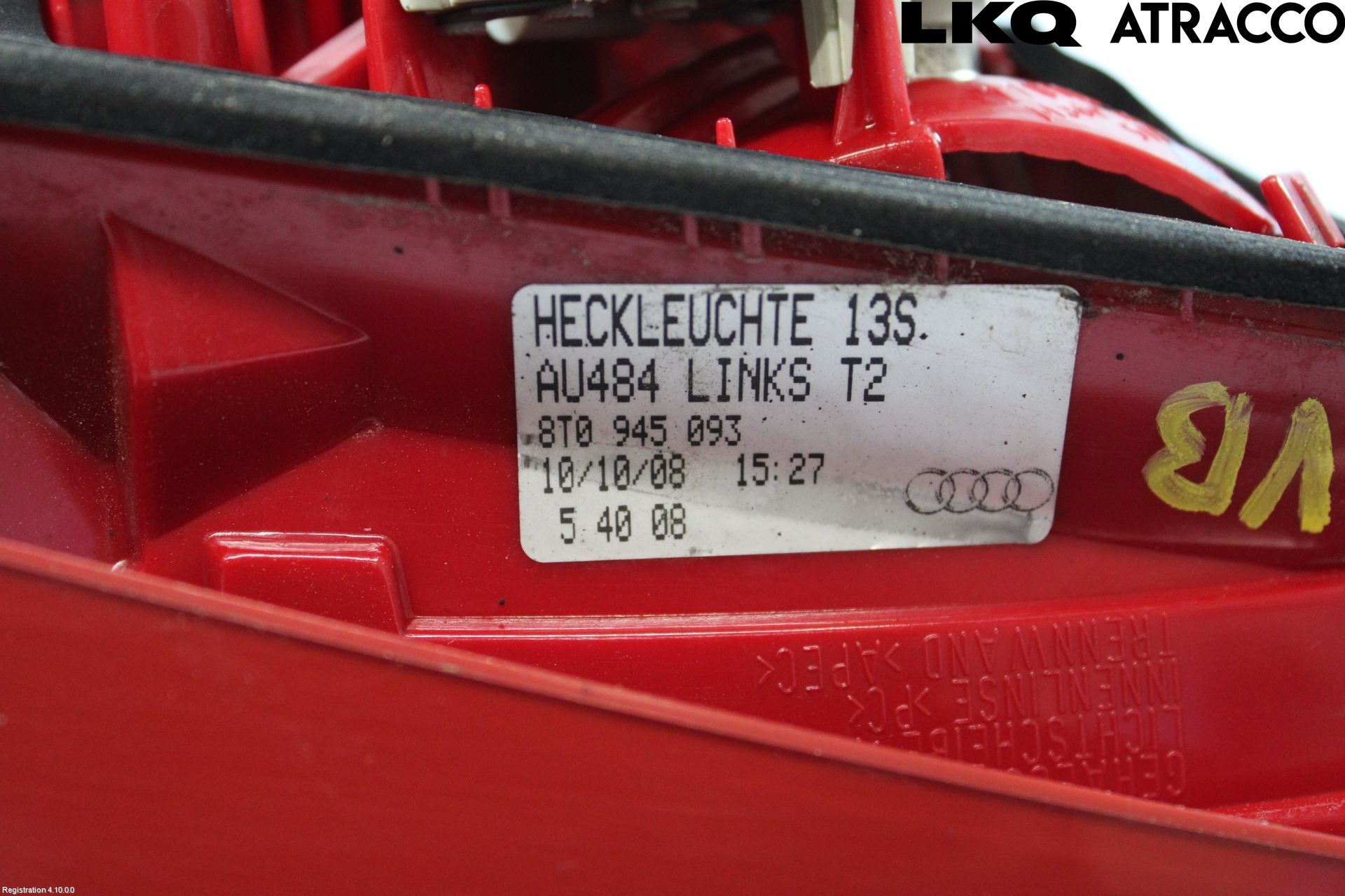 Audi A5 07-16 Bakljus Lucka Vä