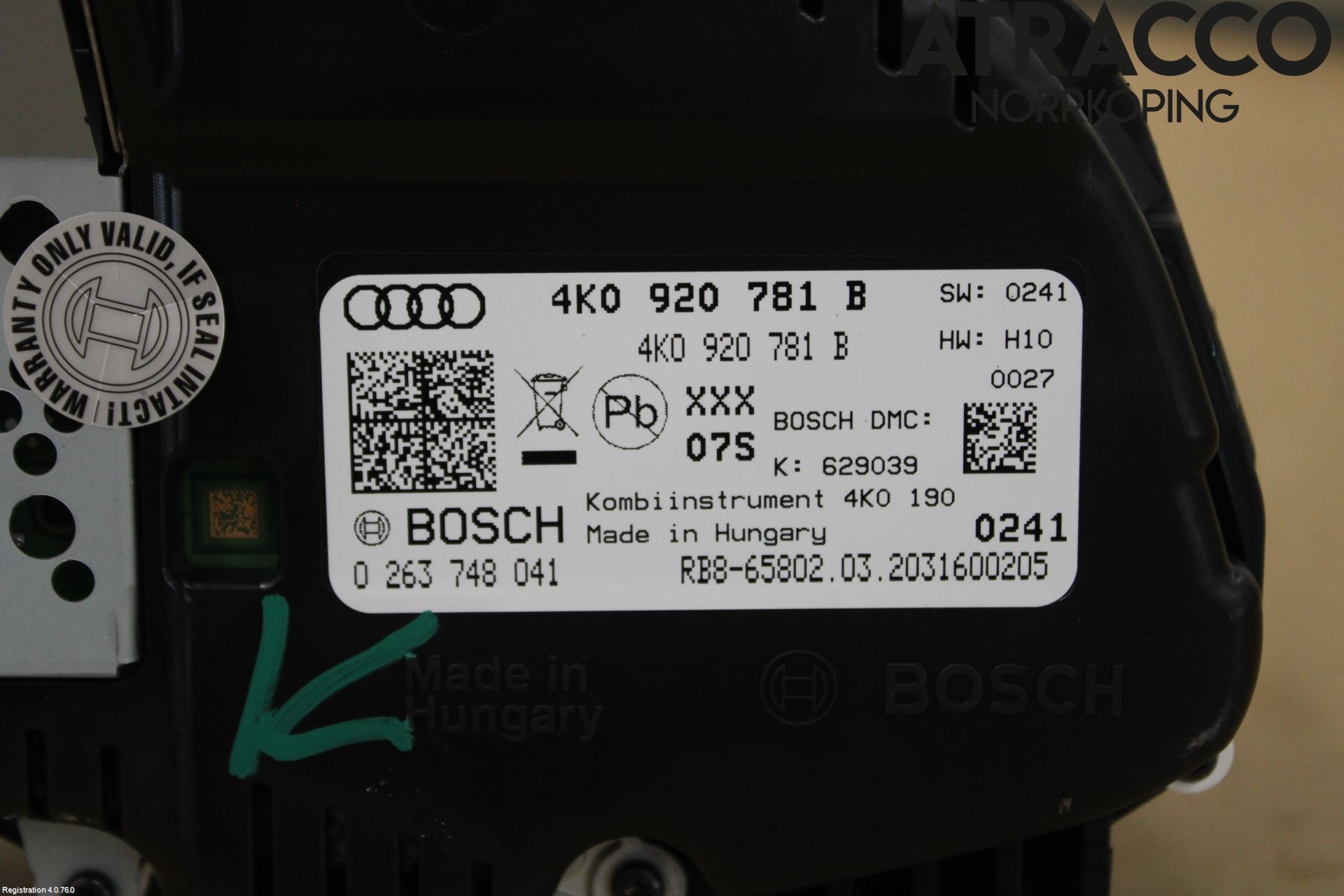 Audi A6 F2/C8 19- Instrument Komb