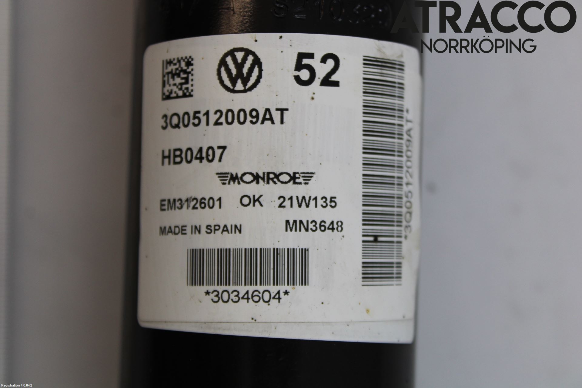 Volkswagen VW ARTEON 17- Stötdämpare Bak