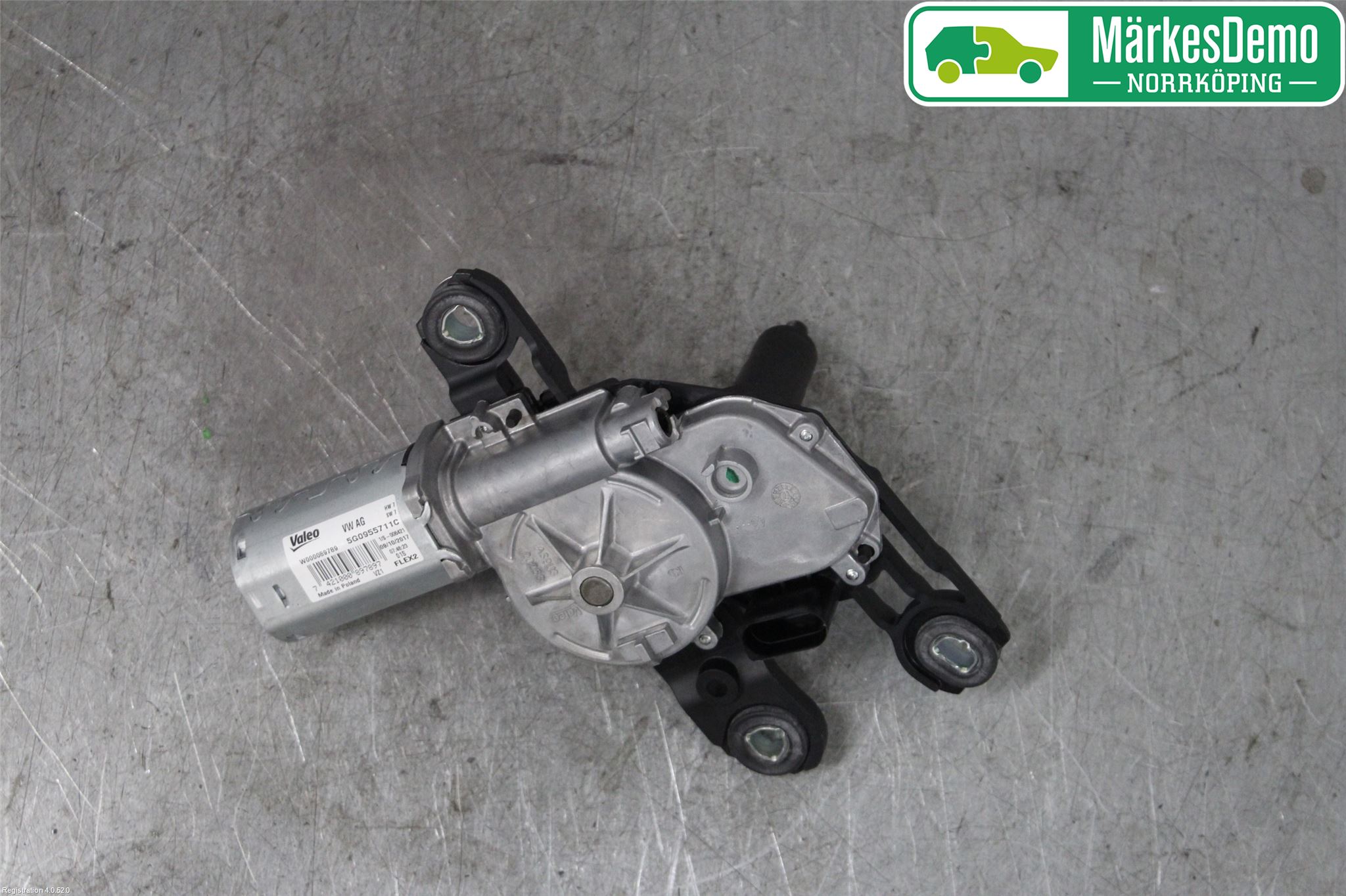 Volkswagen VW GOLF / E-GOLF VII 13-20 Torkarmotor Baklucka