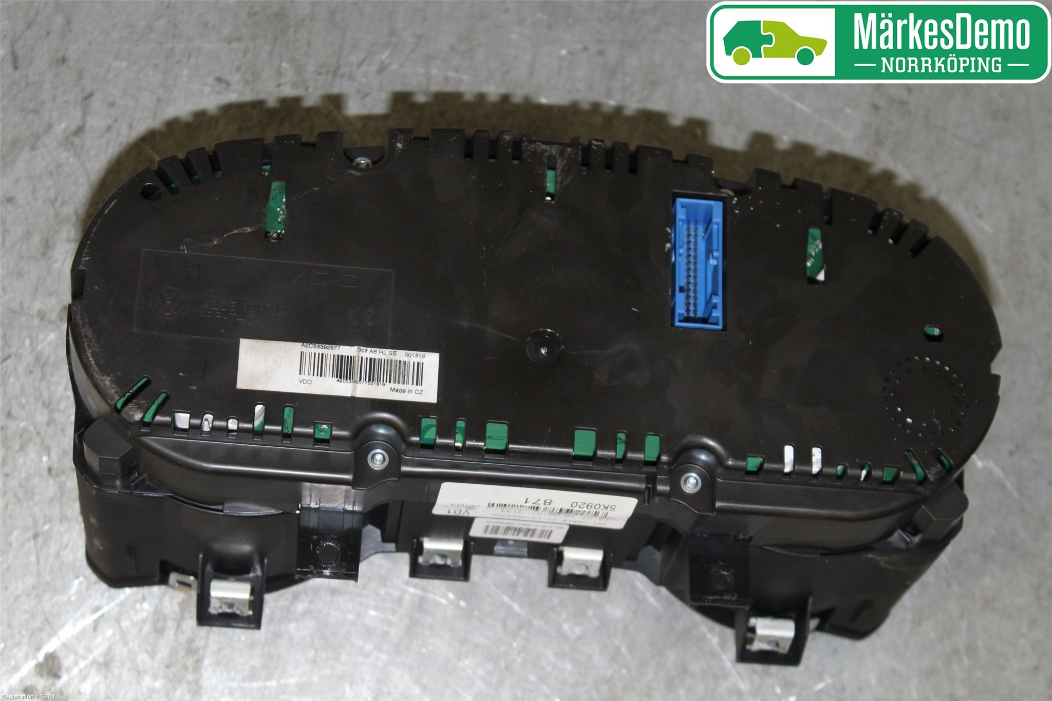 Volkswagen VW GOLF VI 09-13 Instrument Komb