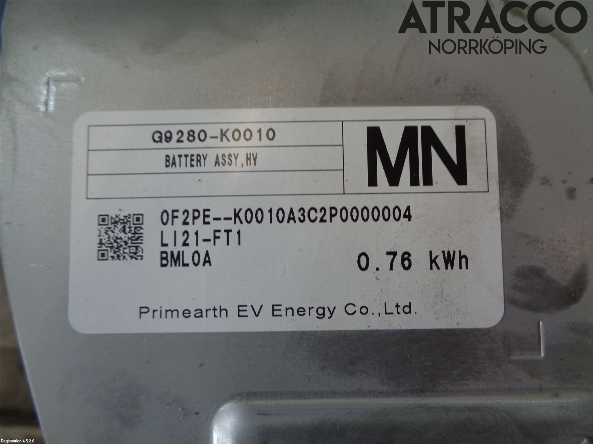 Toyota YARIS XP21 20- Batteri Högspänning