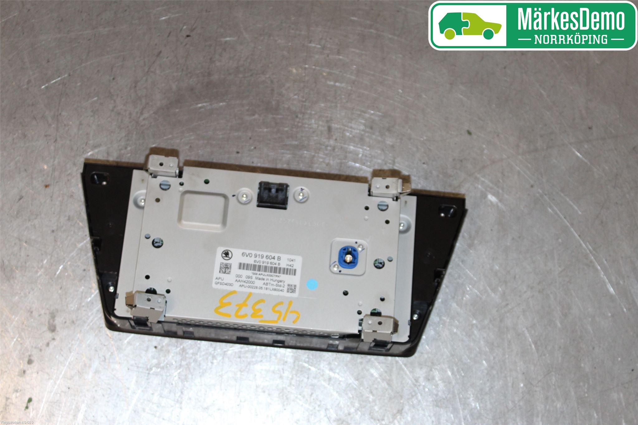 Skoda FABIA 15-21 Multifunktionsdisplay