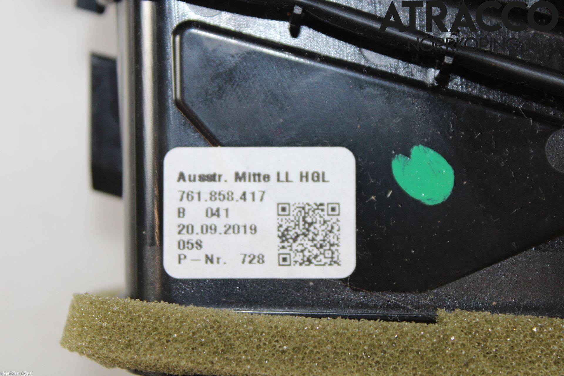 Volkswagen VW TOUAREG CR 18- Defrosterkanal-Munstycke