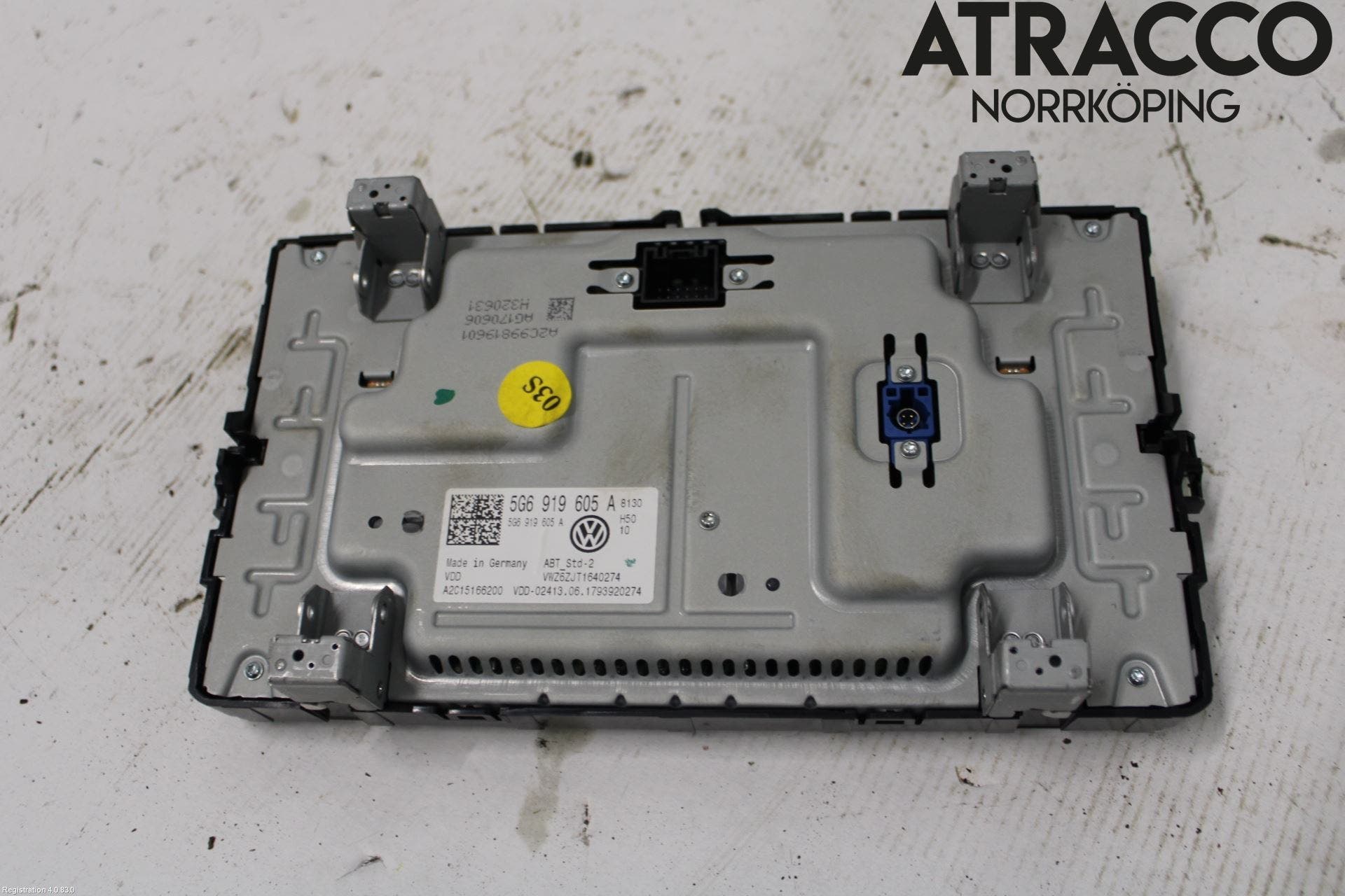 Volkswagen VW GOLF / E-GOLF VII 13-20 Multifunktionsdisplay