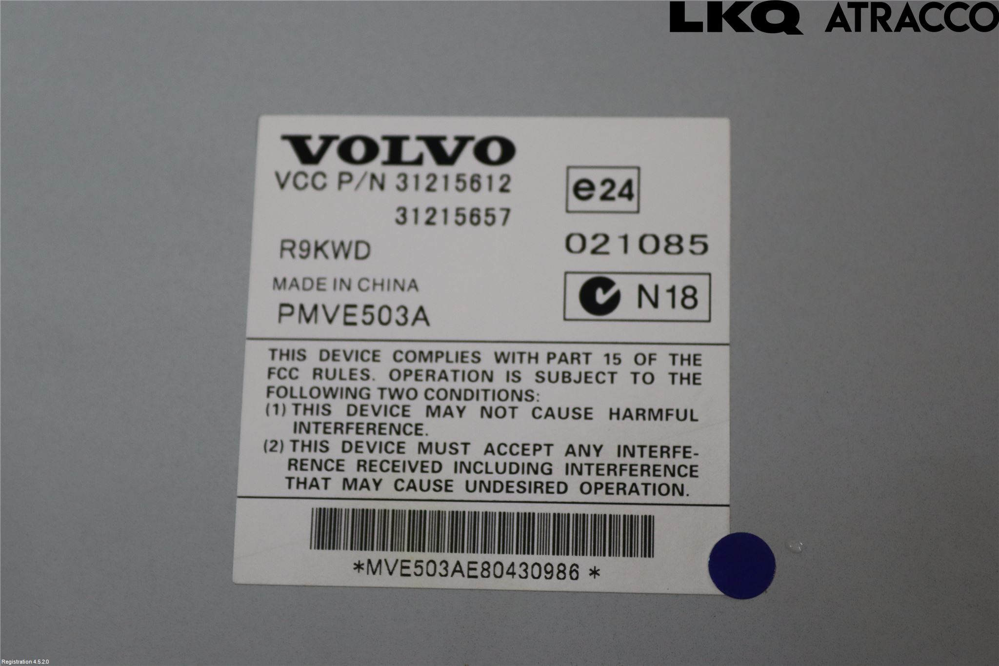 Volvo V70 08-13 Radio-Stereo Förstärkare