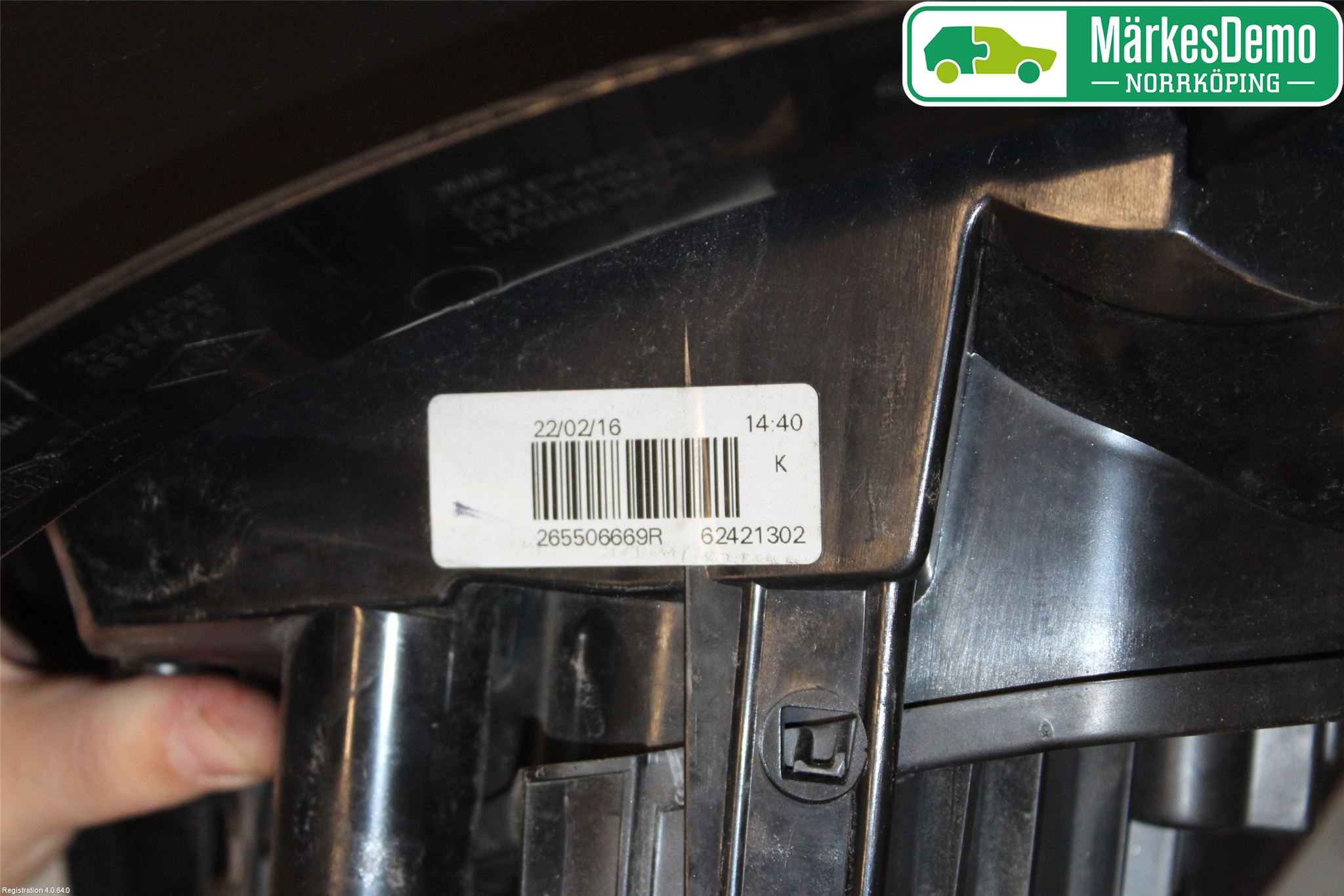 Dacia SANDERO/STEPWAY 13-20 Bakljus Höger