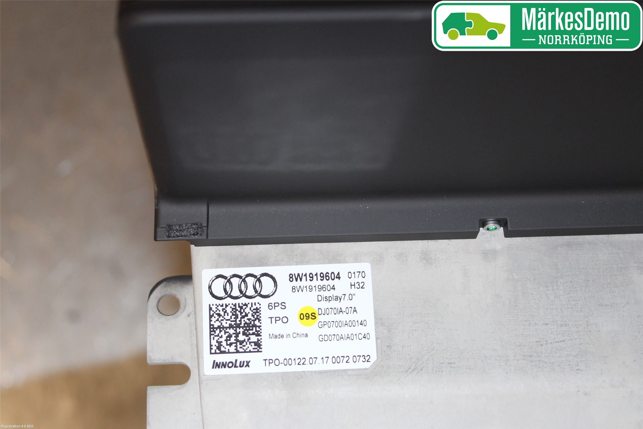 Audi A4/S4 B9 16-19 Bildskärm