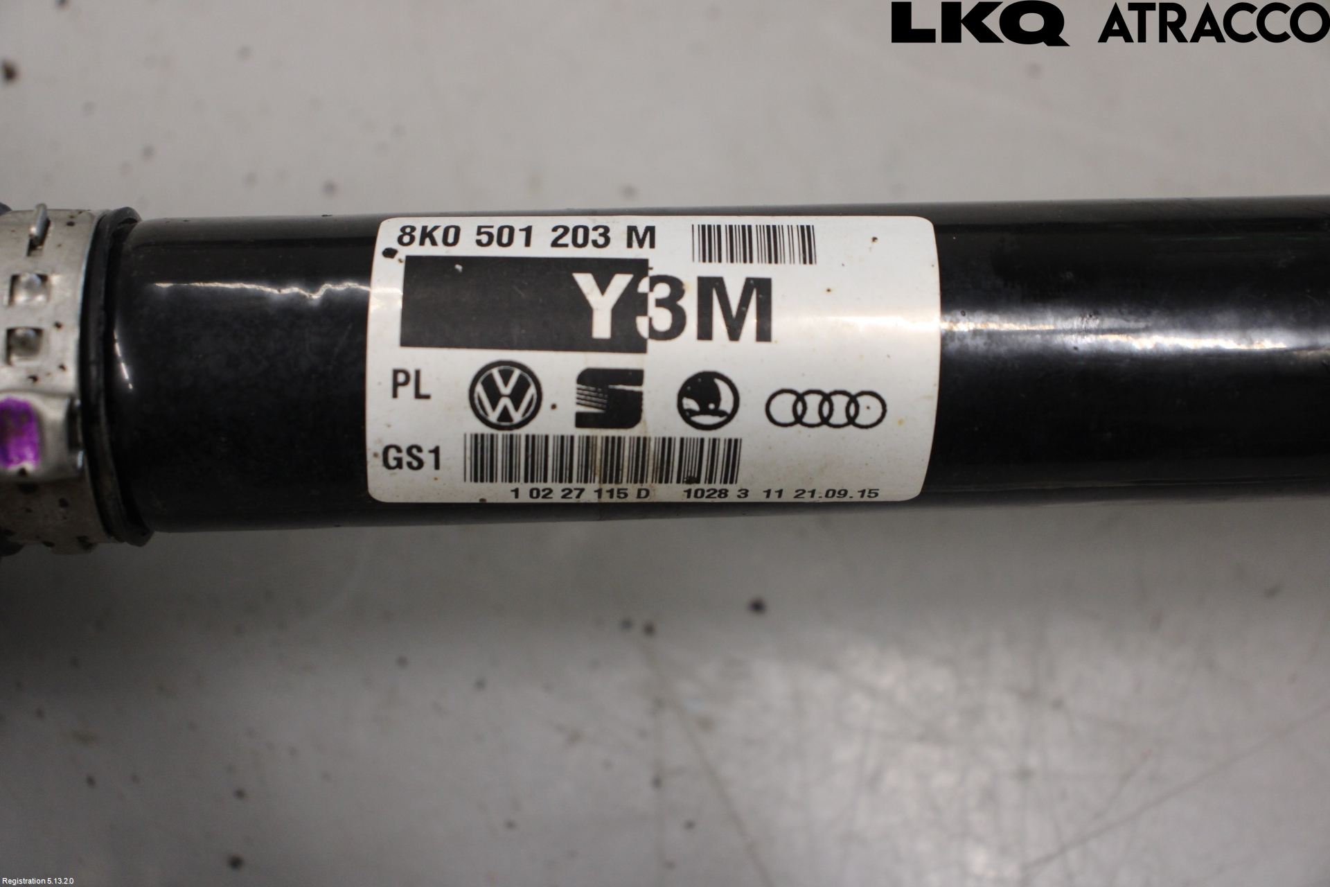 Audi A4 12-15 Drivaxel Bak Vänster