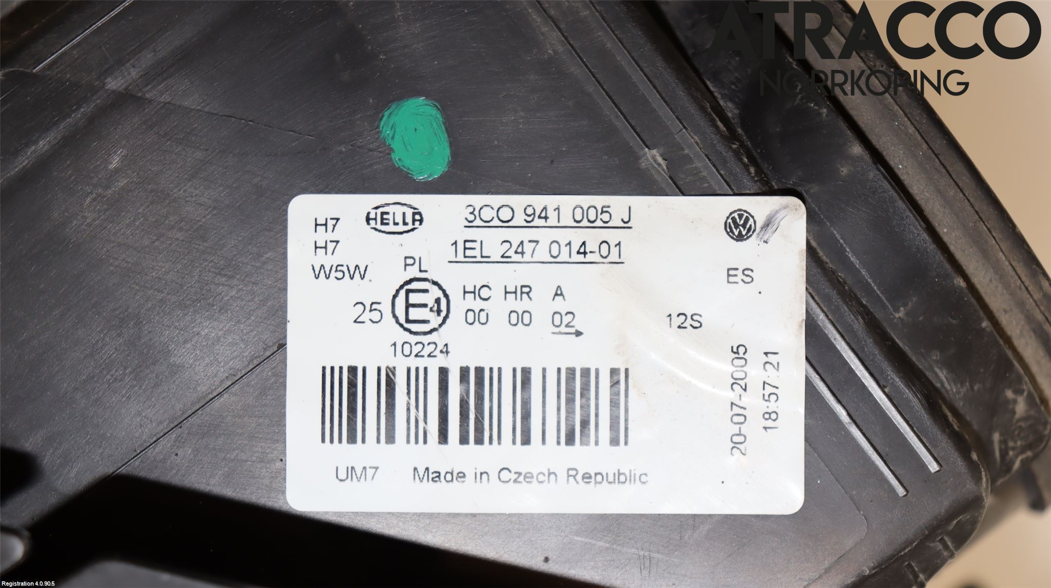 Volkswagen VW PASSAT 05-11 Strålkastare Vänster