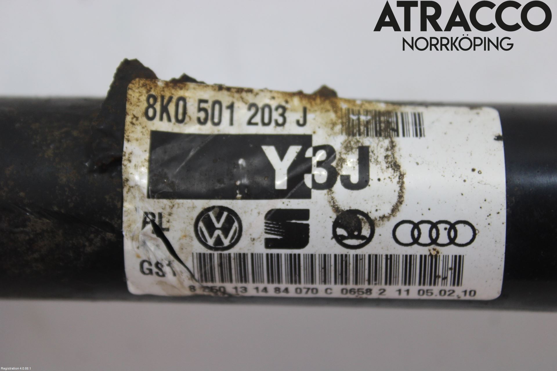 Audi A4/S4 08-11 Drivaxel Bak Vänster