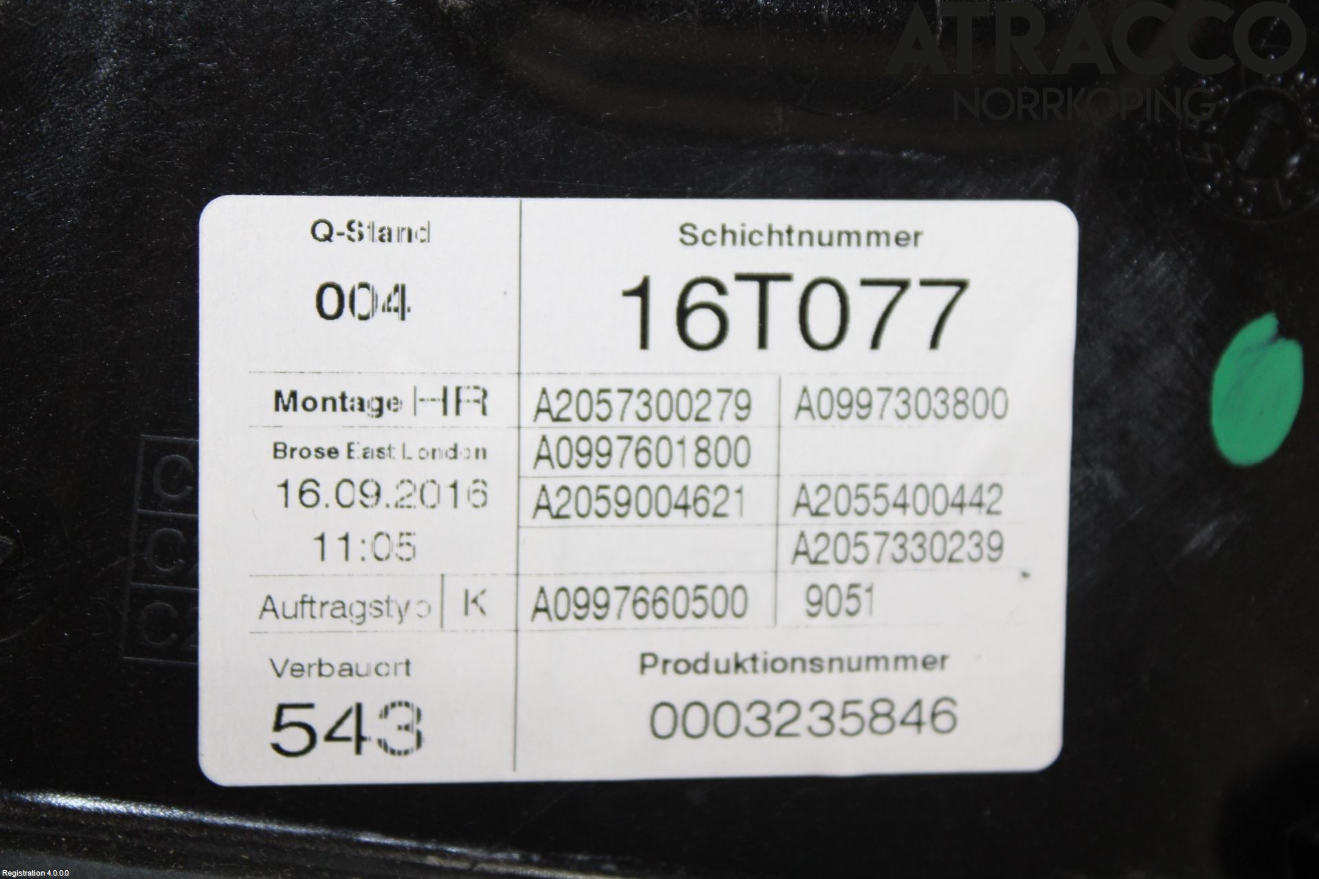 Mercedes-Benz MB C-KLASS (W205) 14-21 Fönsterhiss El Kompl