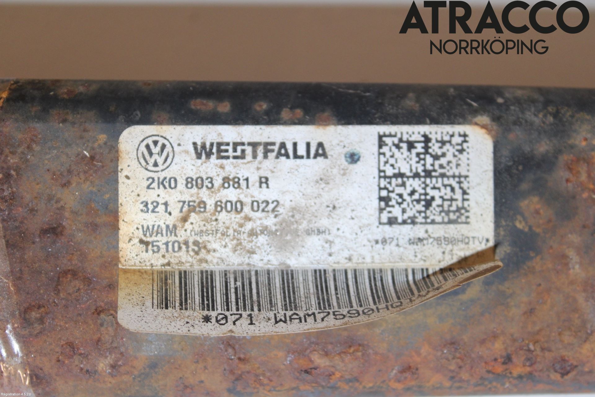 Volkswagen VW CADDY 11-15 Dragkrok