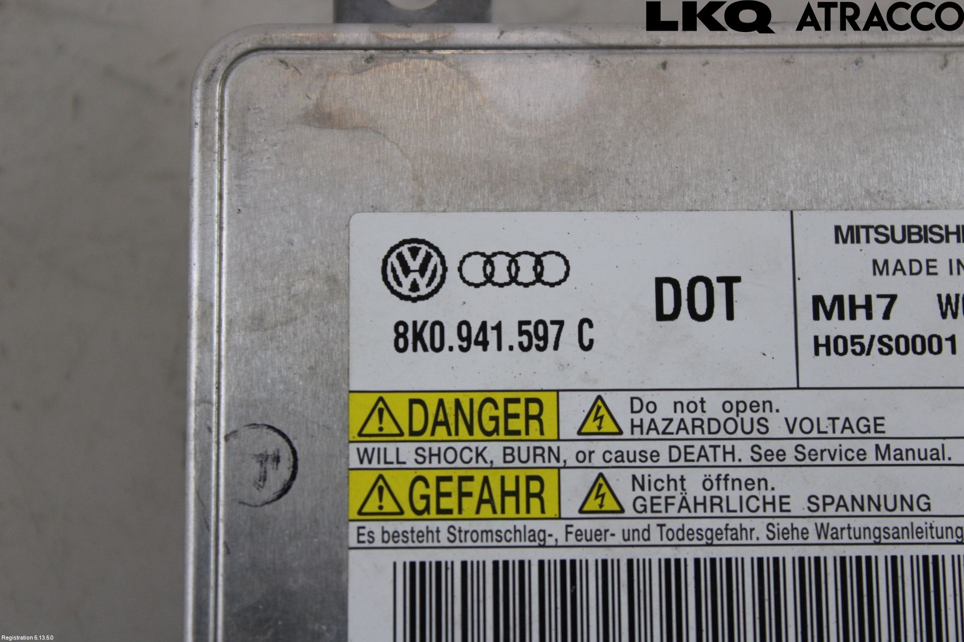 Volkswagen VW TOURAN 10-15 Styrenhet Strålkastare