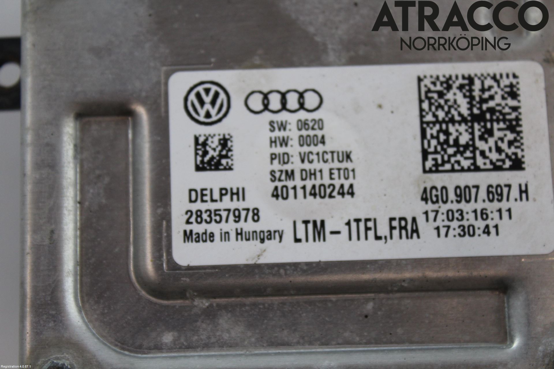 Volkswagen VW PASSAT 15-19 Styrenhet Strålkastare