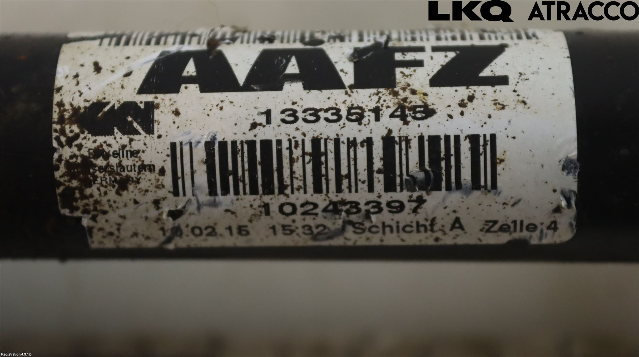 Opel ASTRA J 10-15 Drivaxel Fram Vänster