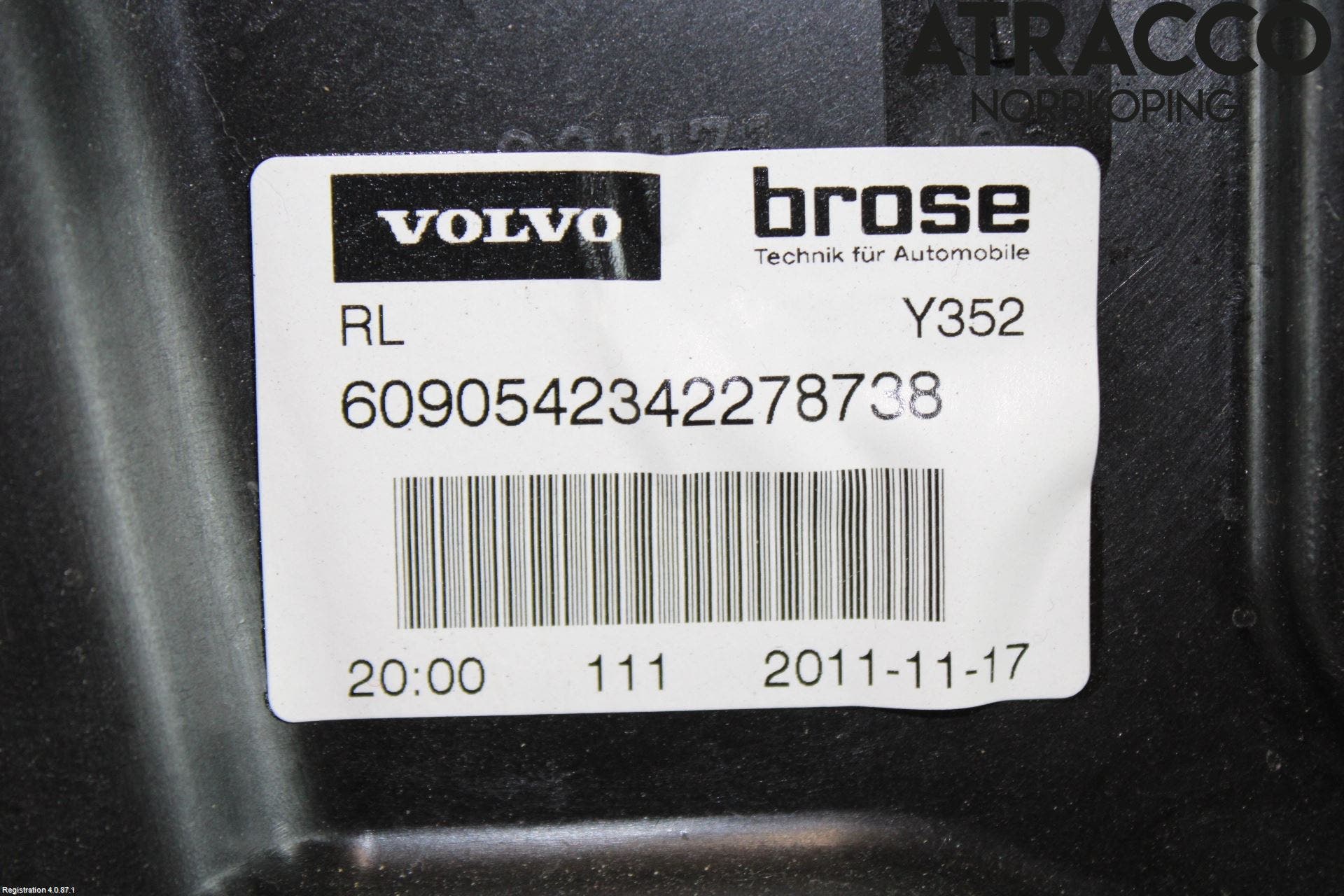 Volvo V60 11-13 Fönsterhiss El Kompl