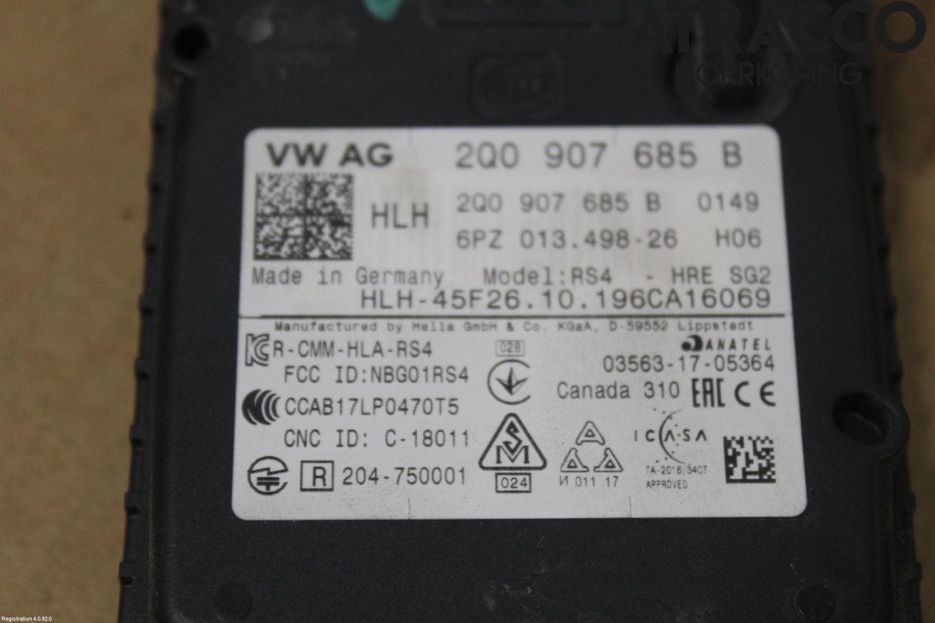 Skoda KODIAQ 17-24 Sensor Aktivt Kollisionsskydd