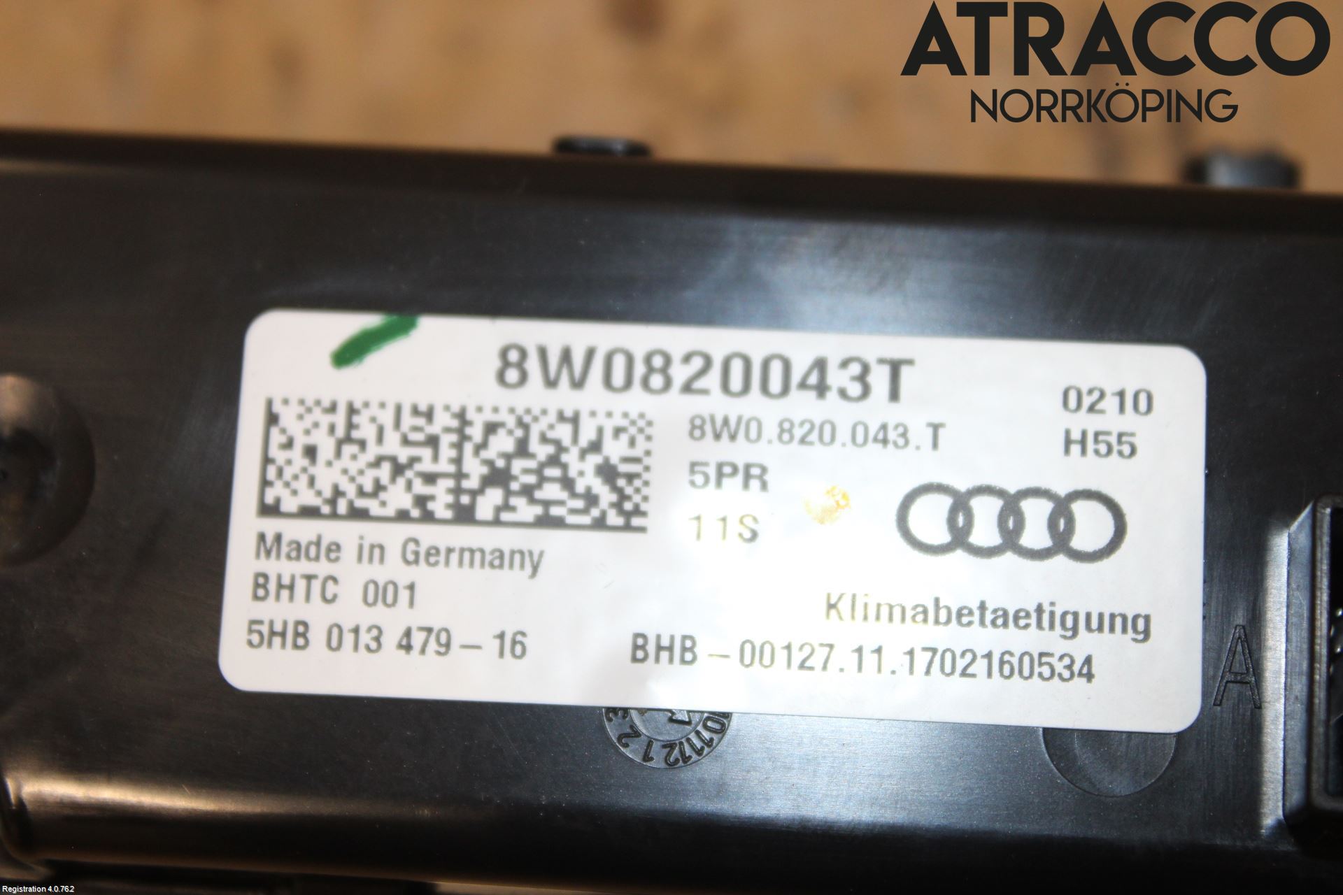Audi A4/S4 B9 16-19 Värmereglage