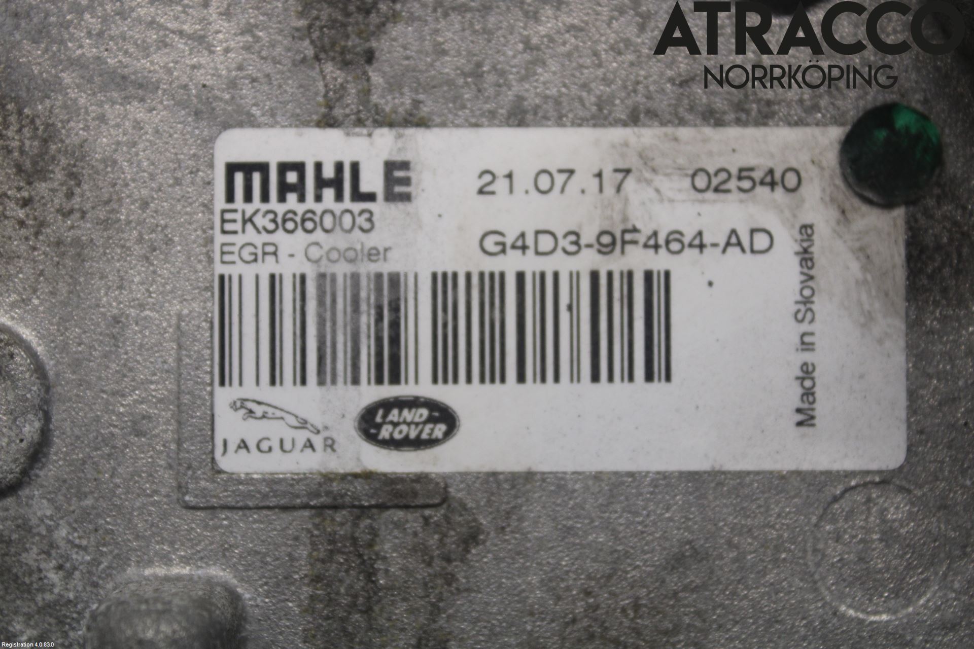 Jaguar XF (X260) 16-24 Avgaskylare
