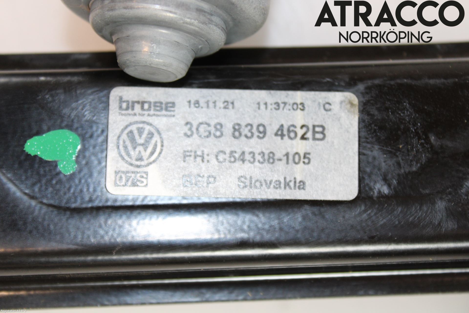 Volkswagen VW ARTEON 17- Fönsterhiss El Kompl