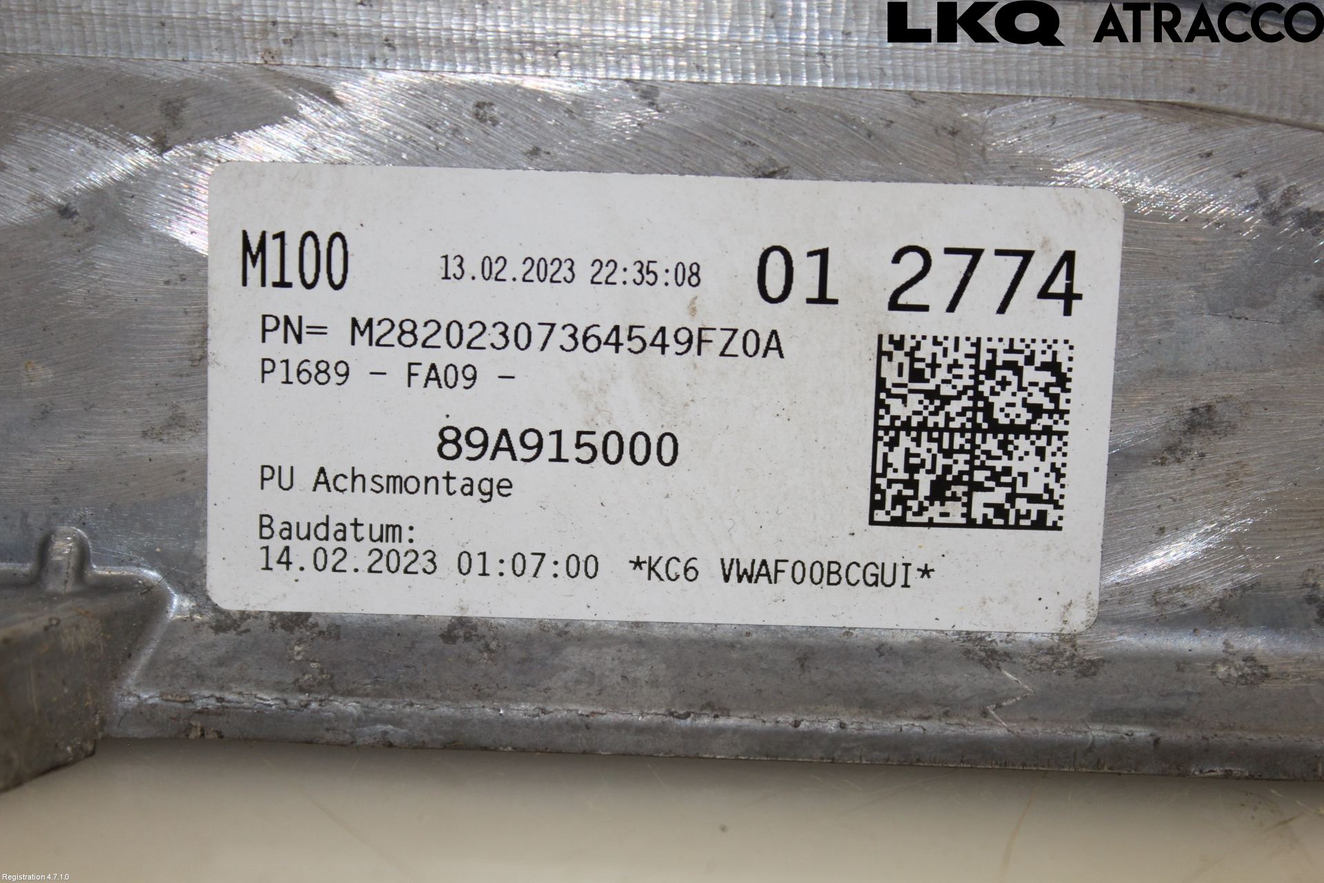 Audi Q4 E-TRON FZ 22- Batteriladdare Högspänning