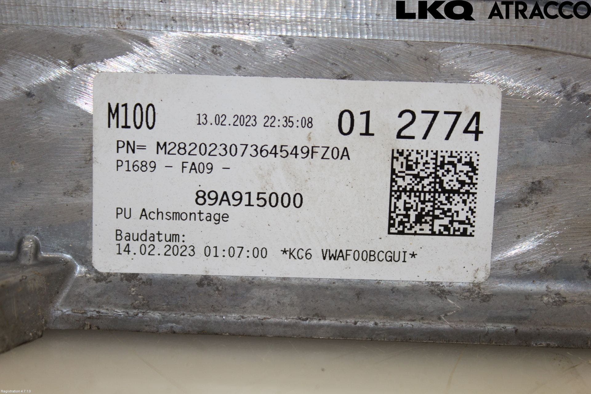 Audi Q4 E-TRON FZ 22- Batteriladdare Högspänning