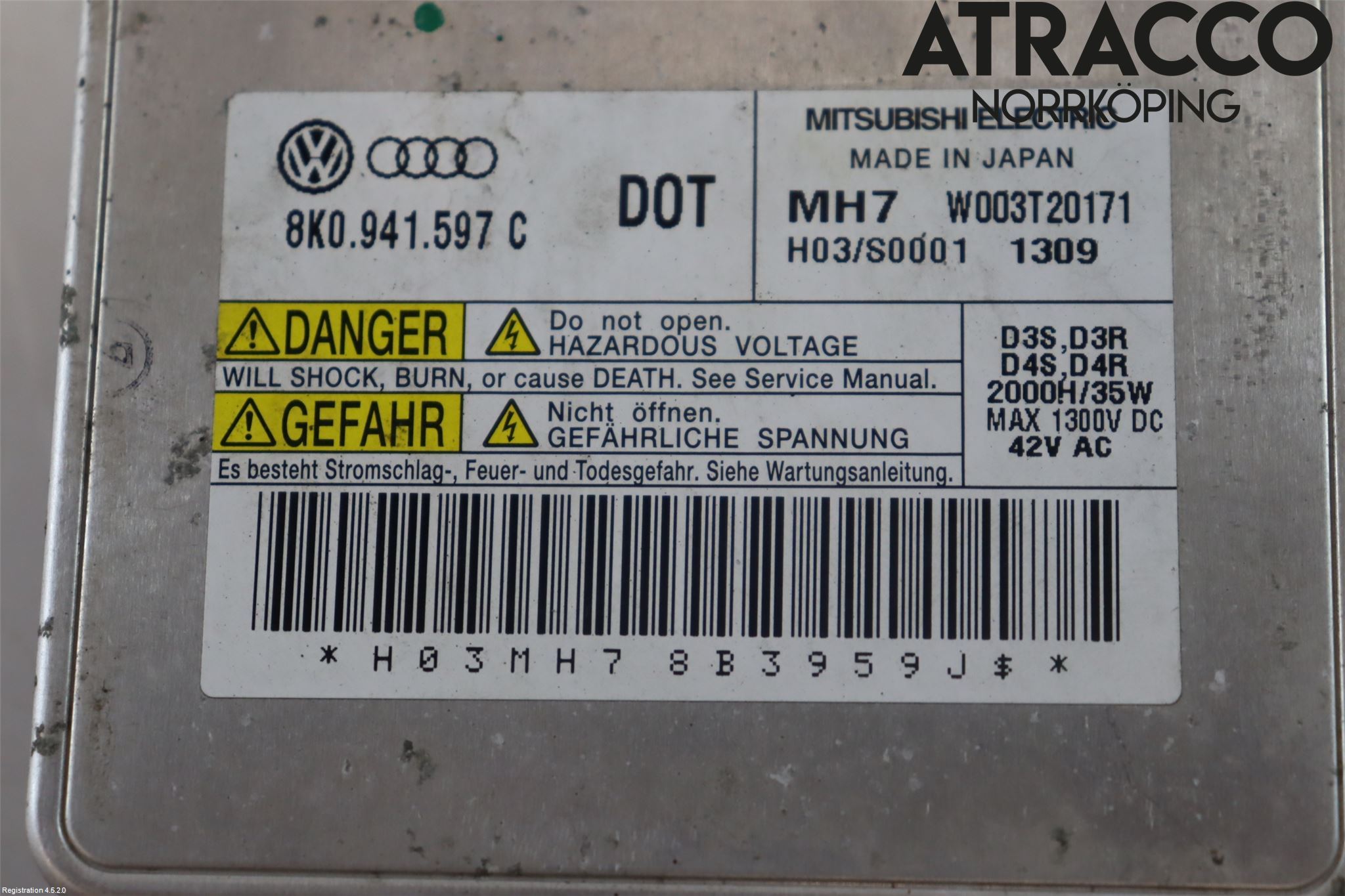 Audi A6/S6     05-11 Styrenhet Strålkastare
