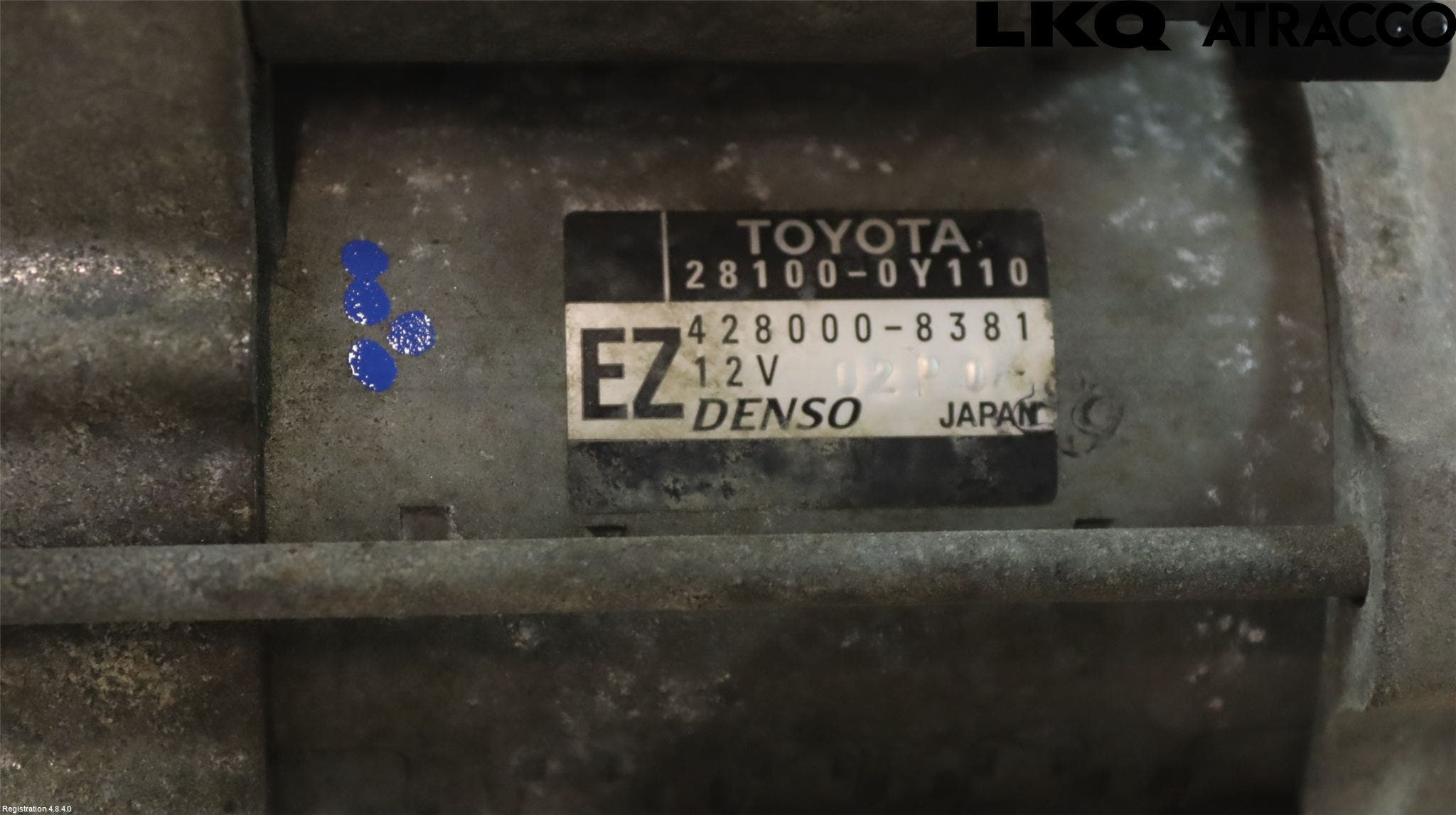 Toyota YARIS XP130 12-14 Startmotor