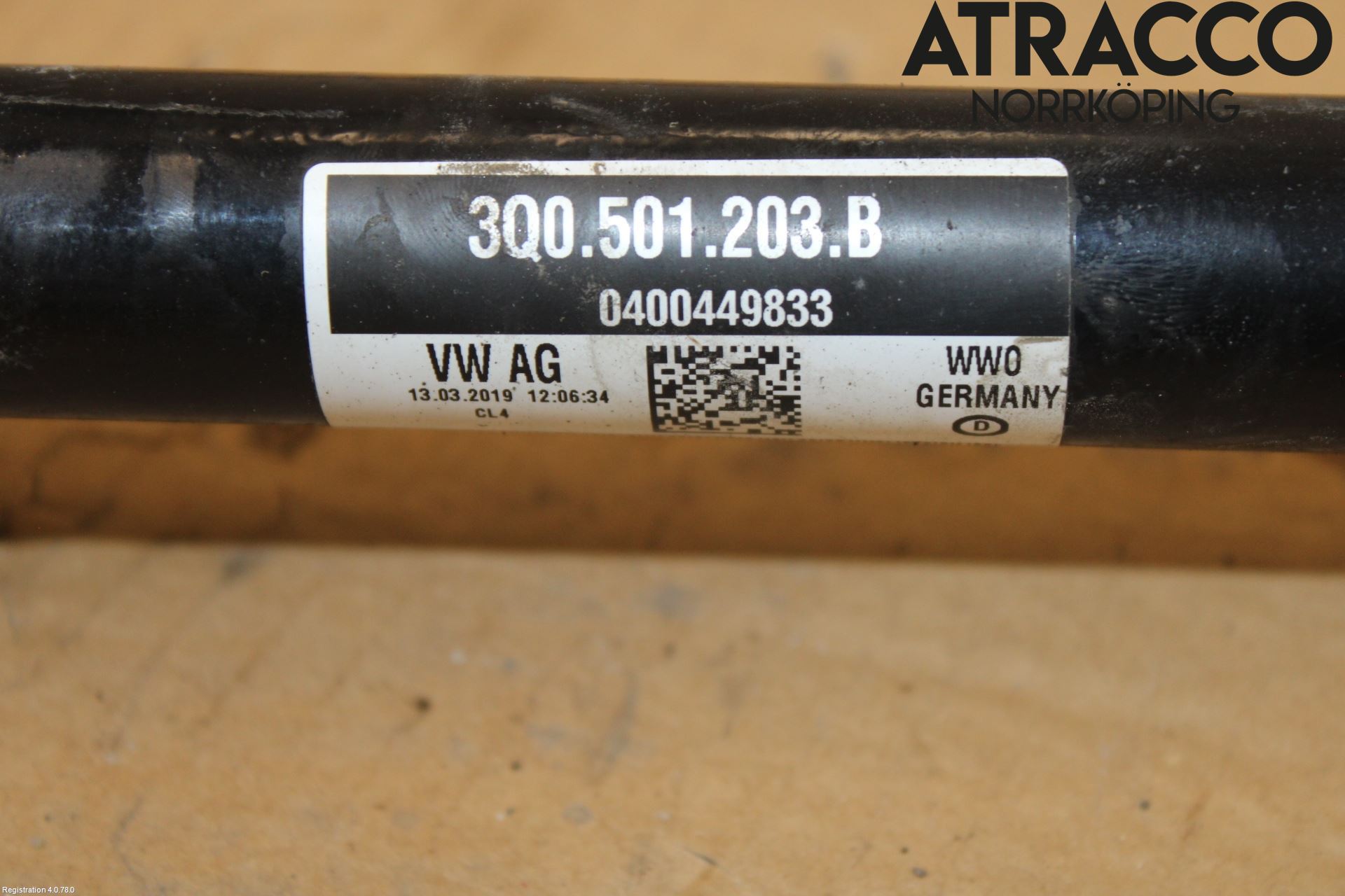 Skoda KODIAQ 17-24 Drivaxel Bak Vänster
