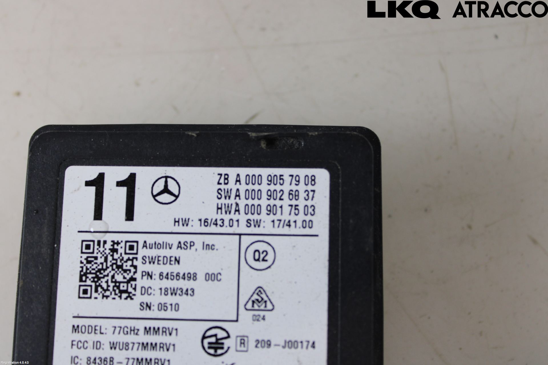 Mercedes-Benz MB E-KLASS (W213) 16-23 Sensor Aktivt Kollisionsskydd