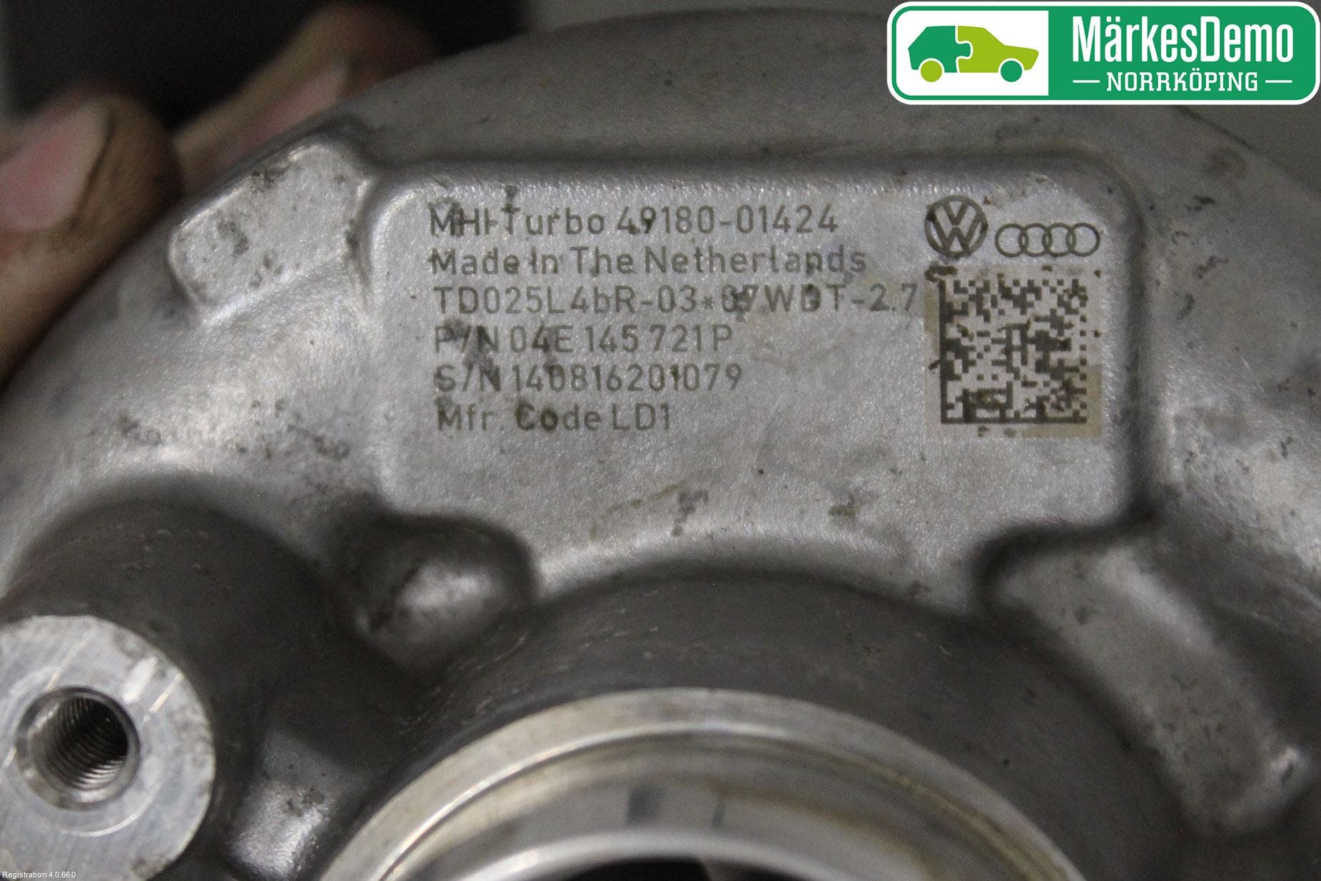 Volkswagen VW GOLF / E-GOLF VII 13-20 Turboaggregat