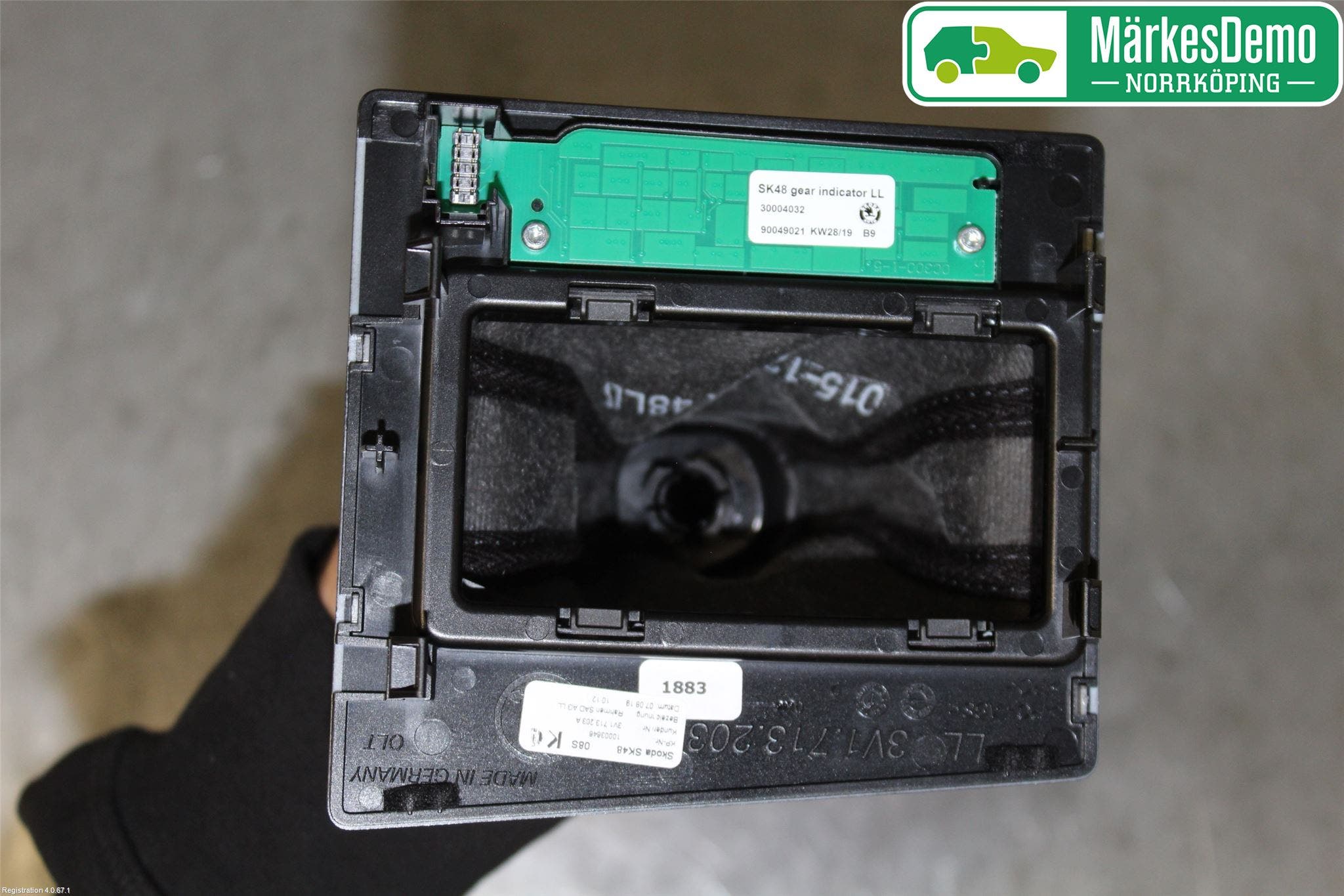 Skoda SUPERB 16-24 Växelspaksdamask