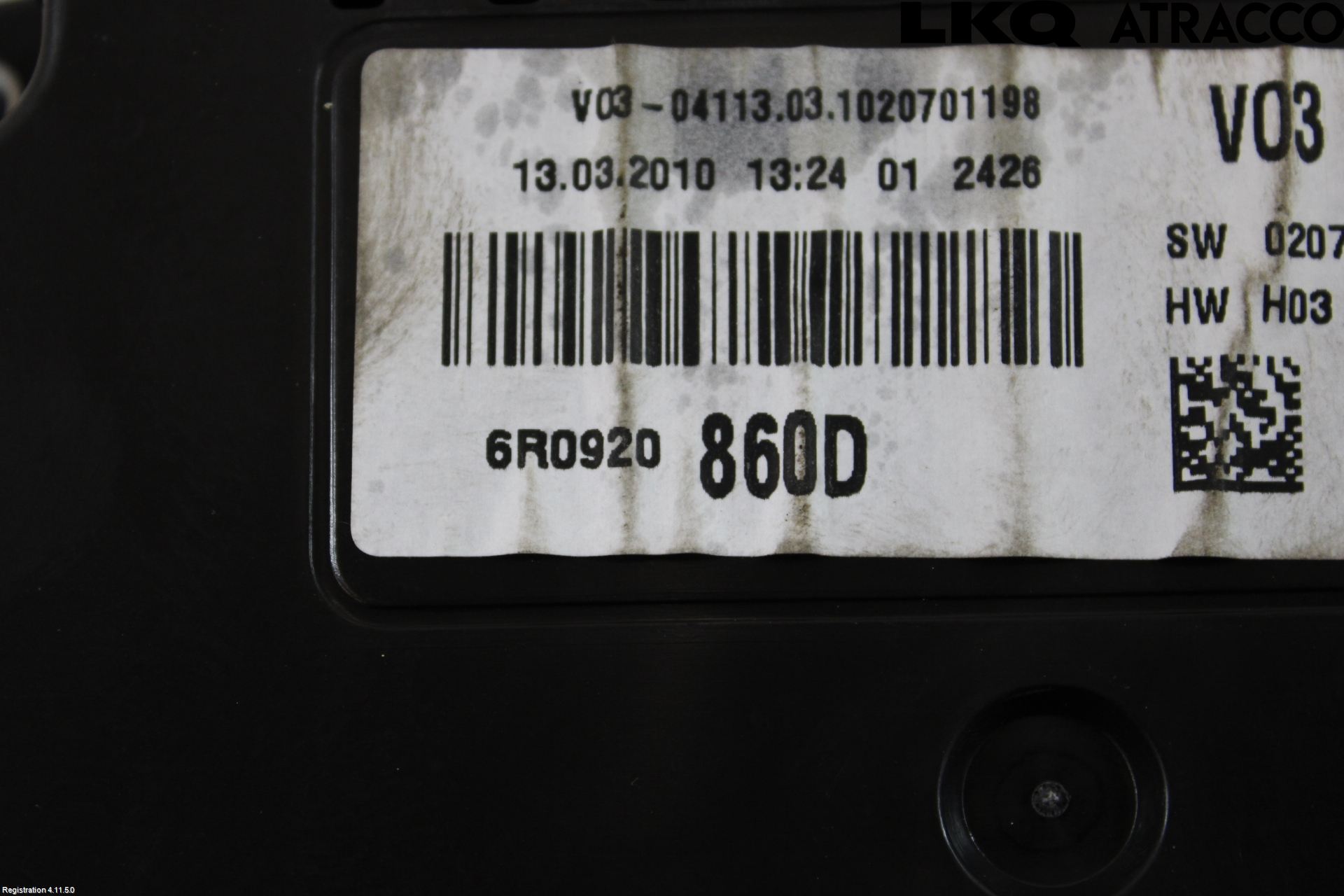 Volkswagen VW POLO 10-17 Instrument Komb