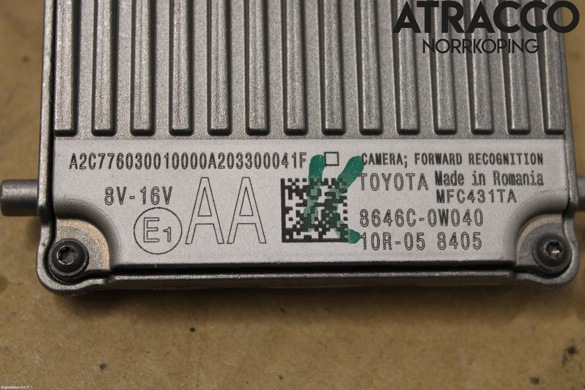 Toyota YARIS XP21 20- Sensor Aktivt Kollisionsskydd