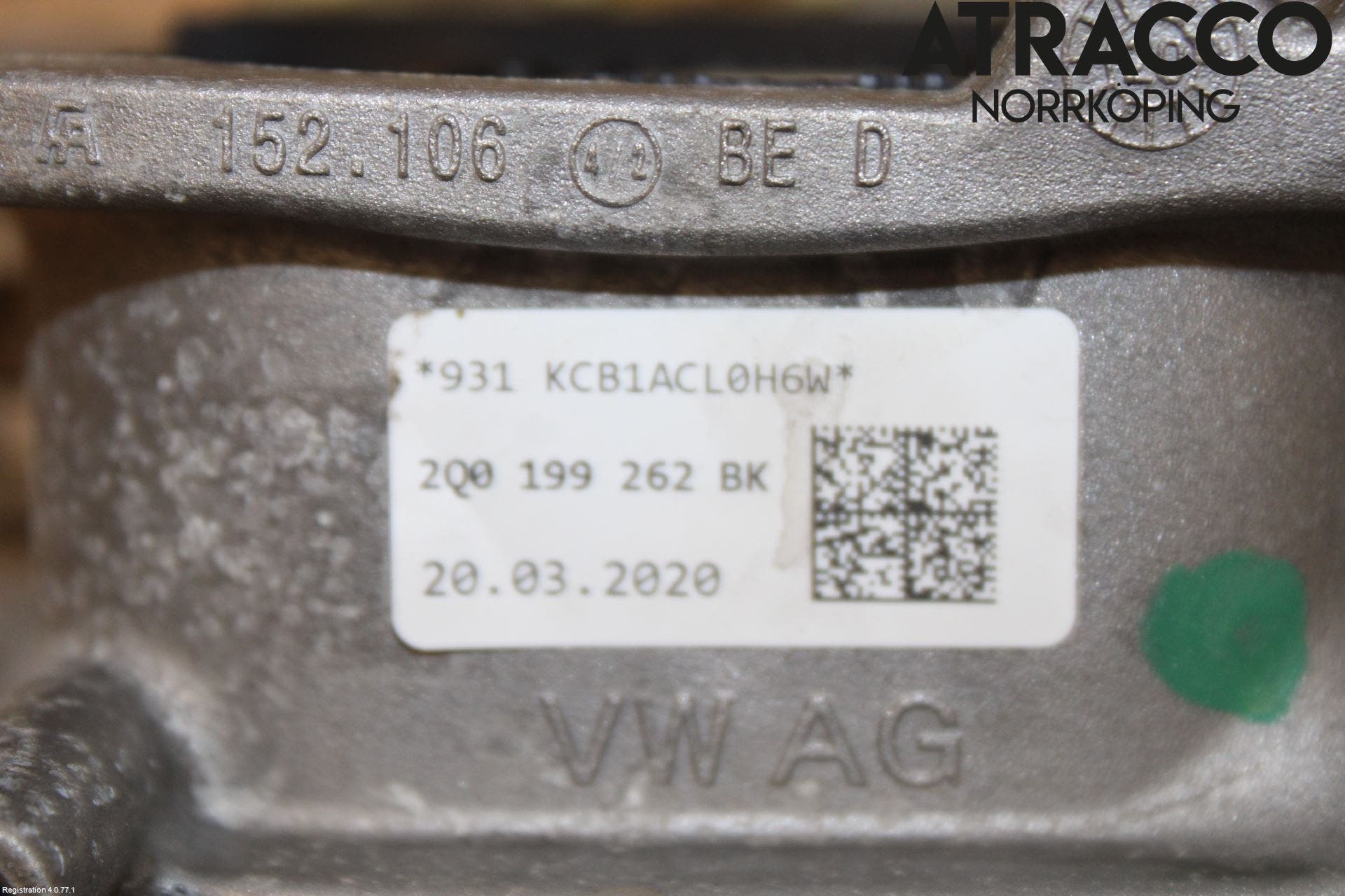 Skoda SCALA 19- Motorfäste