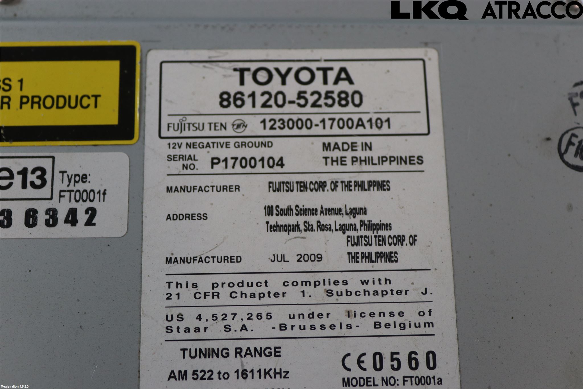 Toyota URBAN CRUISER Cd Radio - Multimediapanel