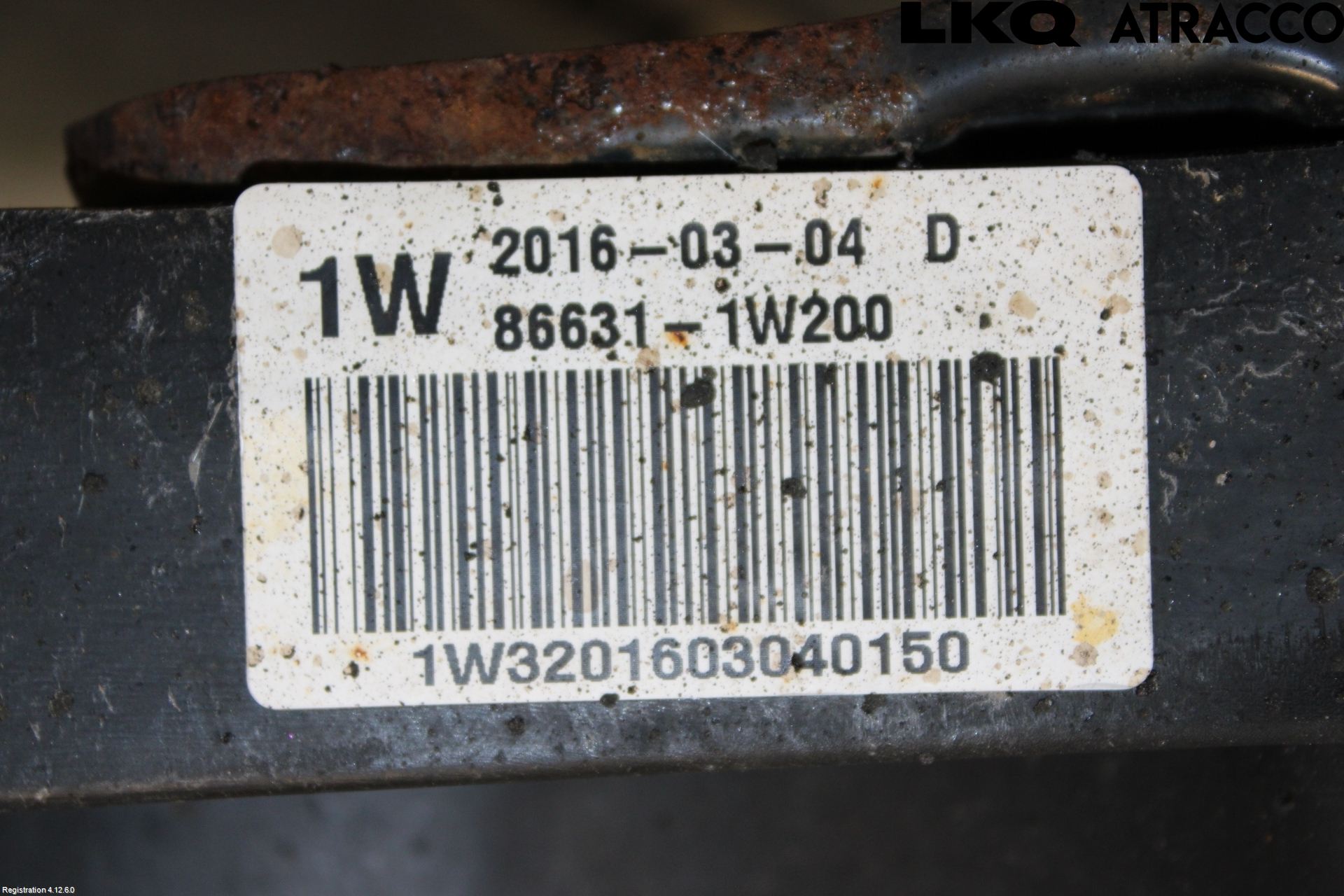 Kia RIO 12-16 Stötfångarbalk Bak
