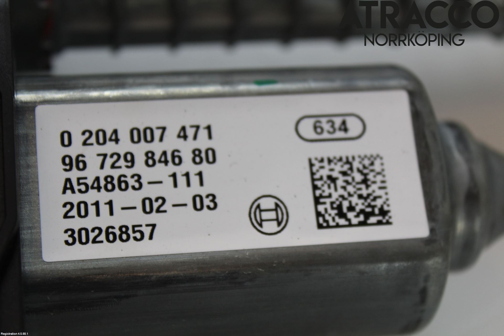 Citroen DS4 Parkeringsbroms Elmanövrerad