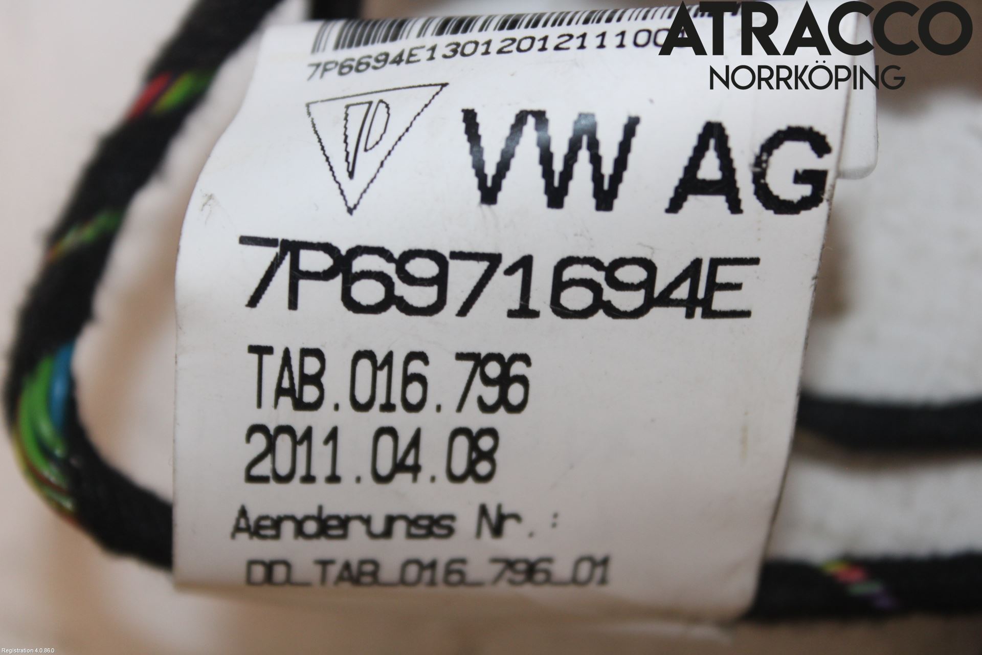 Volkswagen VW TOUAREG 7P 11-18 Kabelhärva