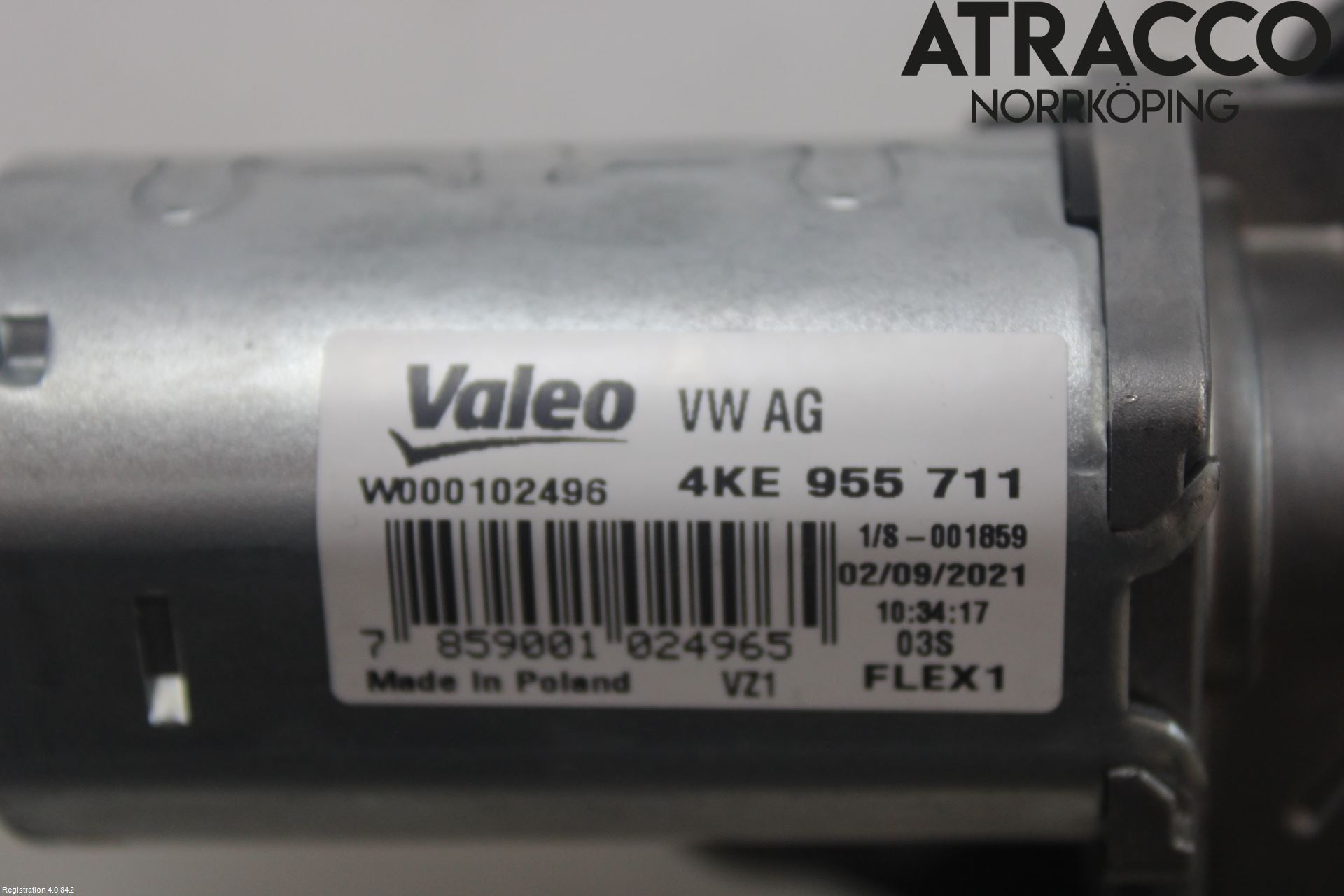 Audi A4/S4 B9 20- Torkarmotor Baklucka