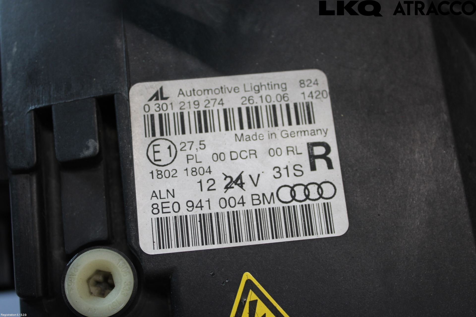Audi A4/S4 05-07 Strålkastare Höger