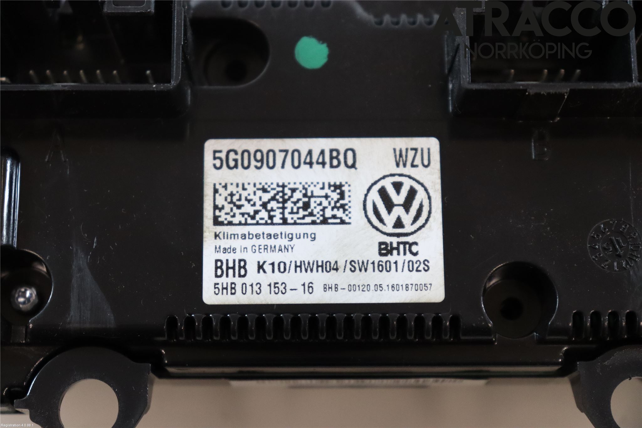 Volkswagen VW PASSAT 15-19 Värmereglage