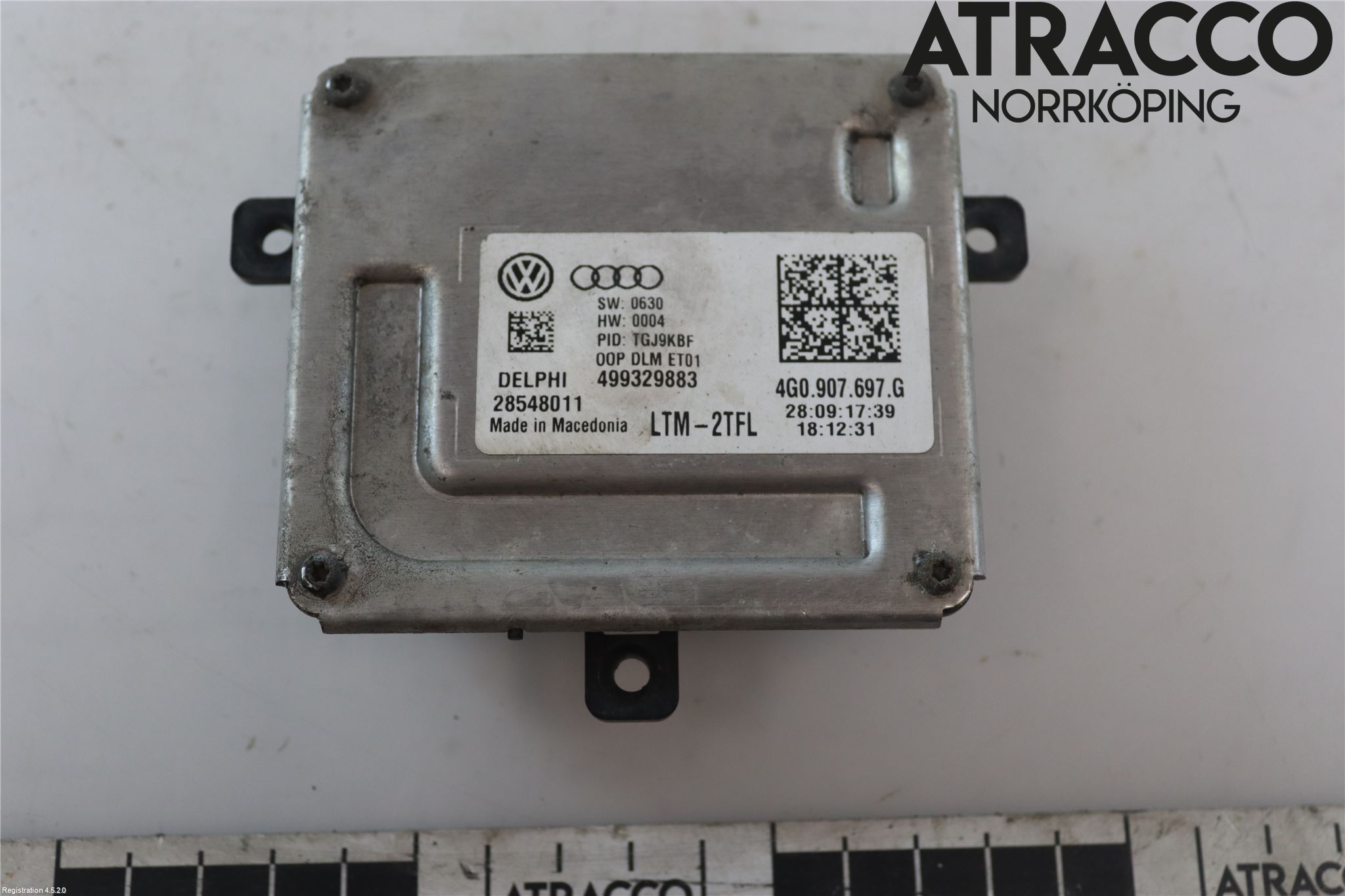 Volkswagen VW CADDY 16-20 Styrenhet Strålkastare