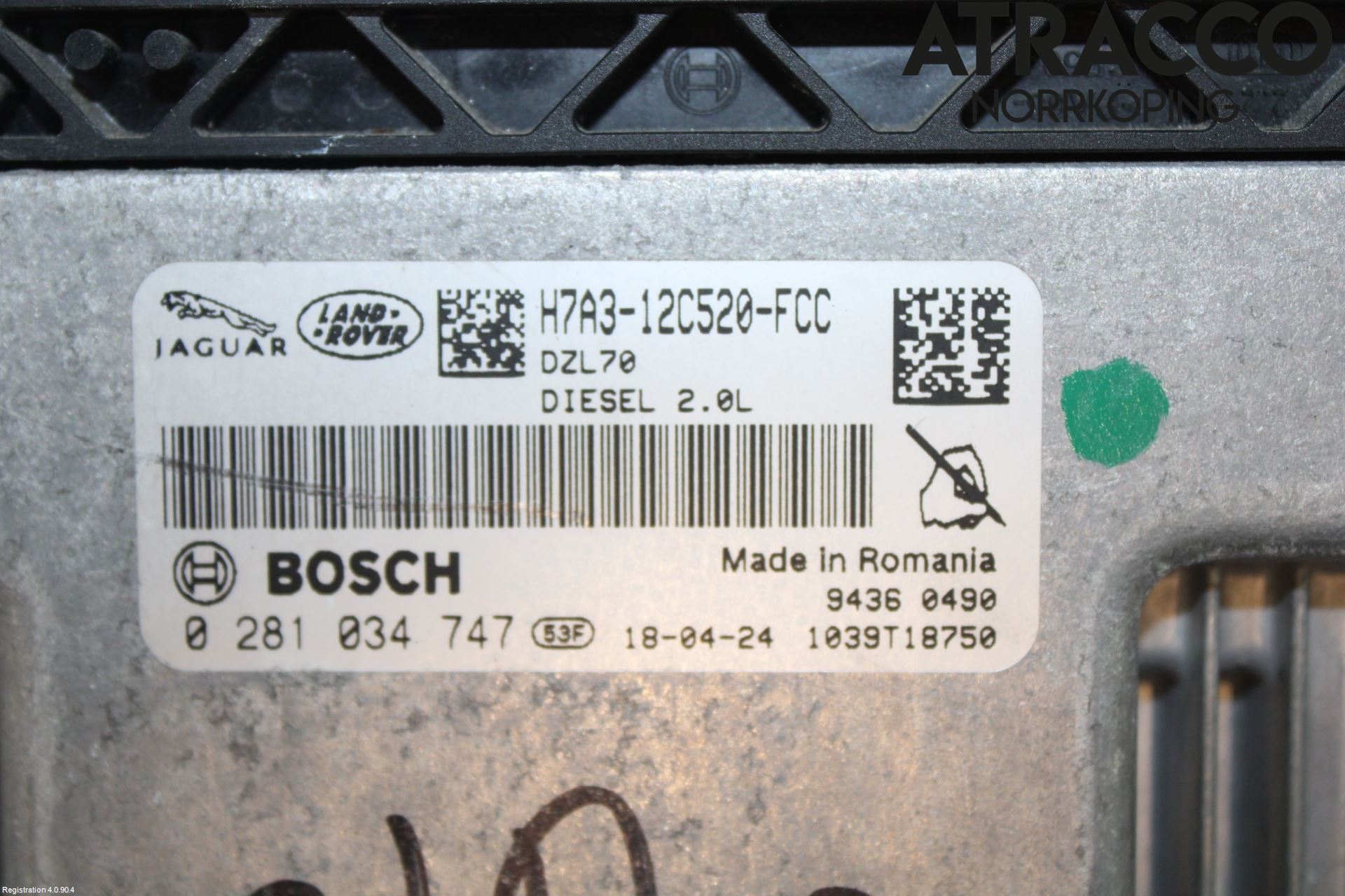 Jaguar F-PACE Styrenhet Inspump Diesel