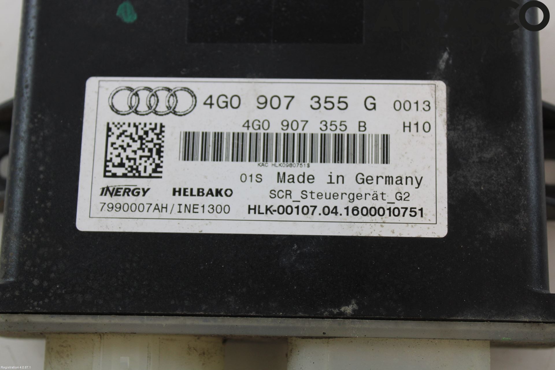 Audi A6/S6 4G 11-18 Styrenhet Avgasrening
