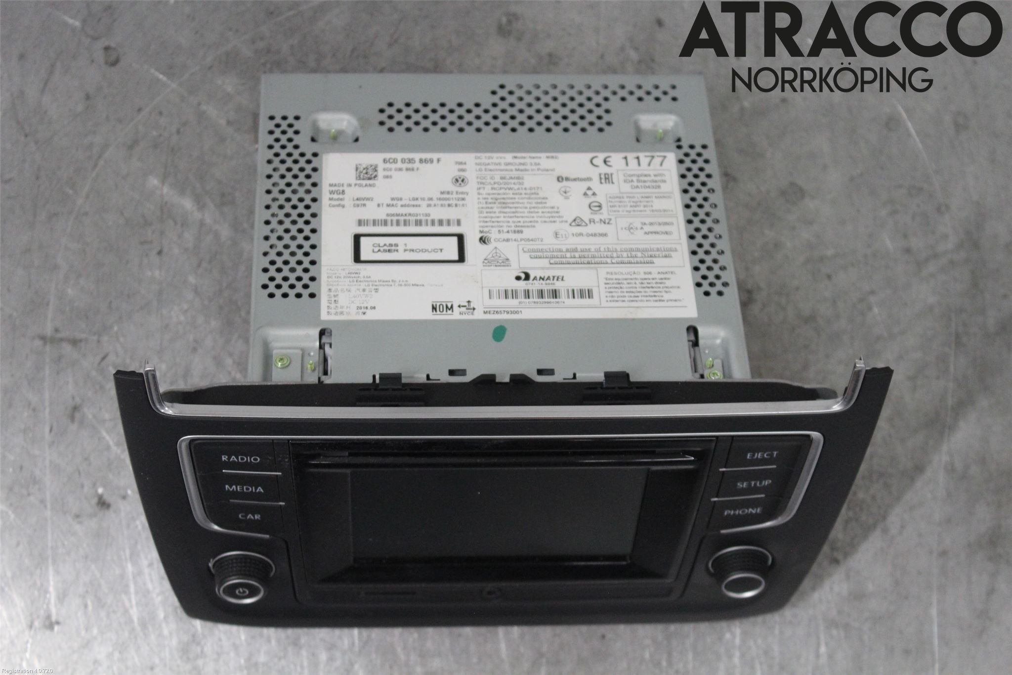 Volkswagen VW POLO 10-17 Cd Radio - Multimediapanel