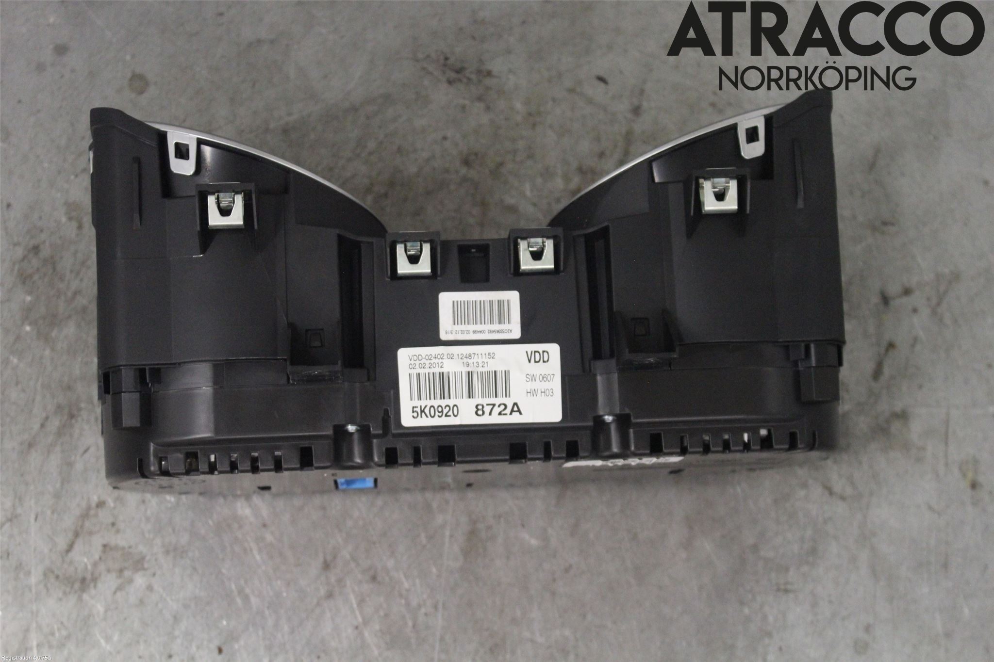 Volkswagen VW GOLF VI 09-13 Instrument Komb