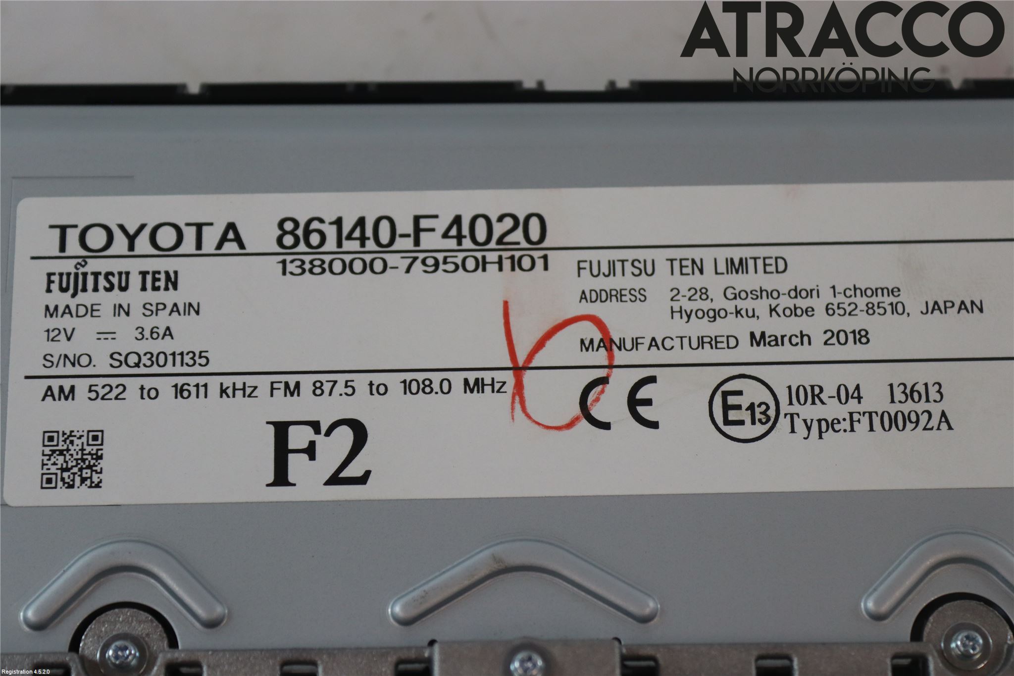 Toyota C-HR 16-23 Cd Radio - Multimediapanel