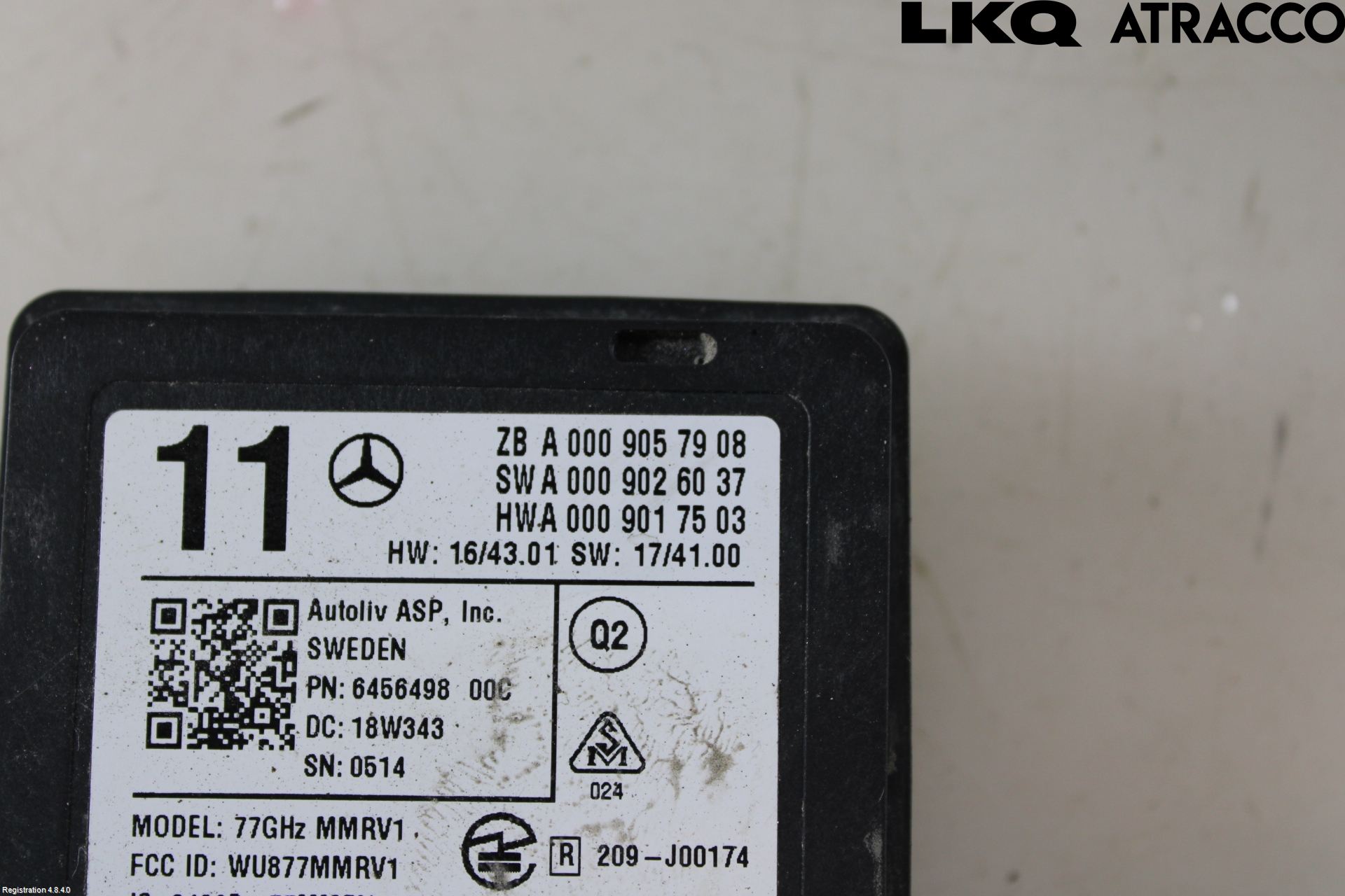 Mercedes-Benz MB E-KLASS (W213) 16-23 Sensor Aktivt Kollisionsskydd